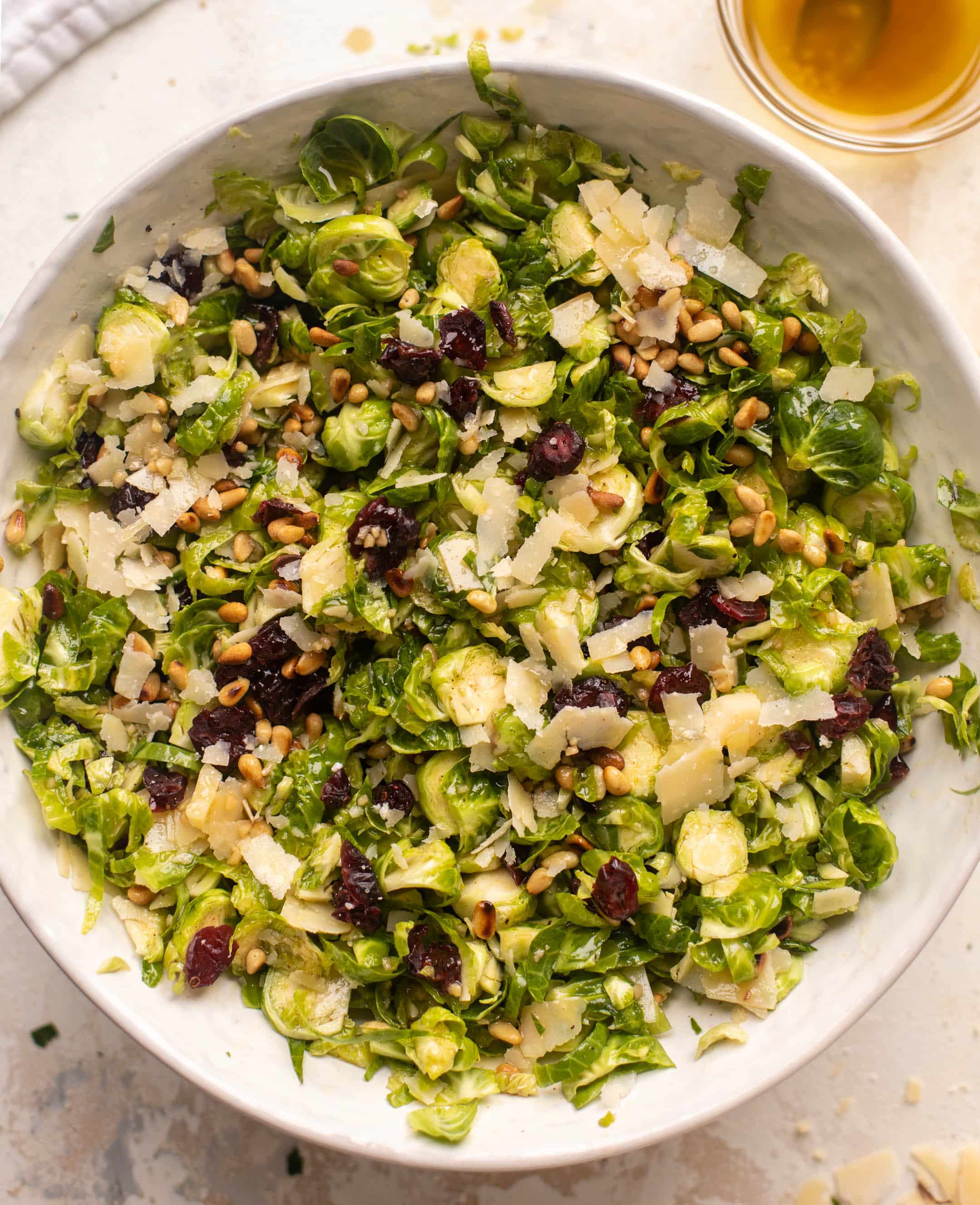spiced maple brussels sprouts salad