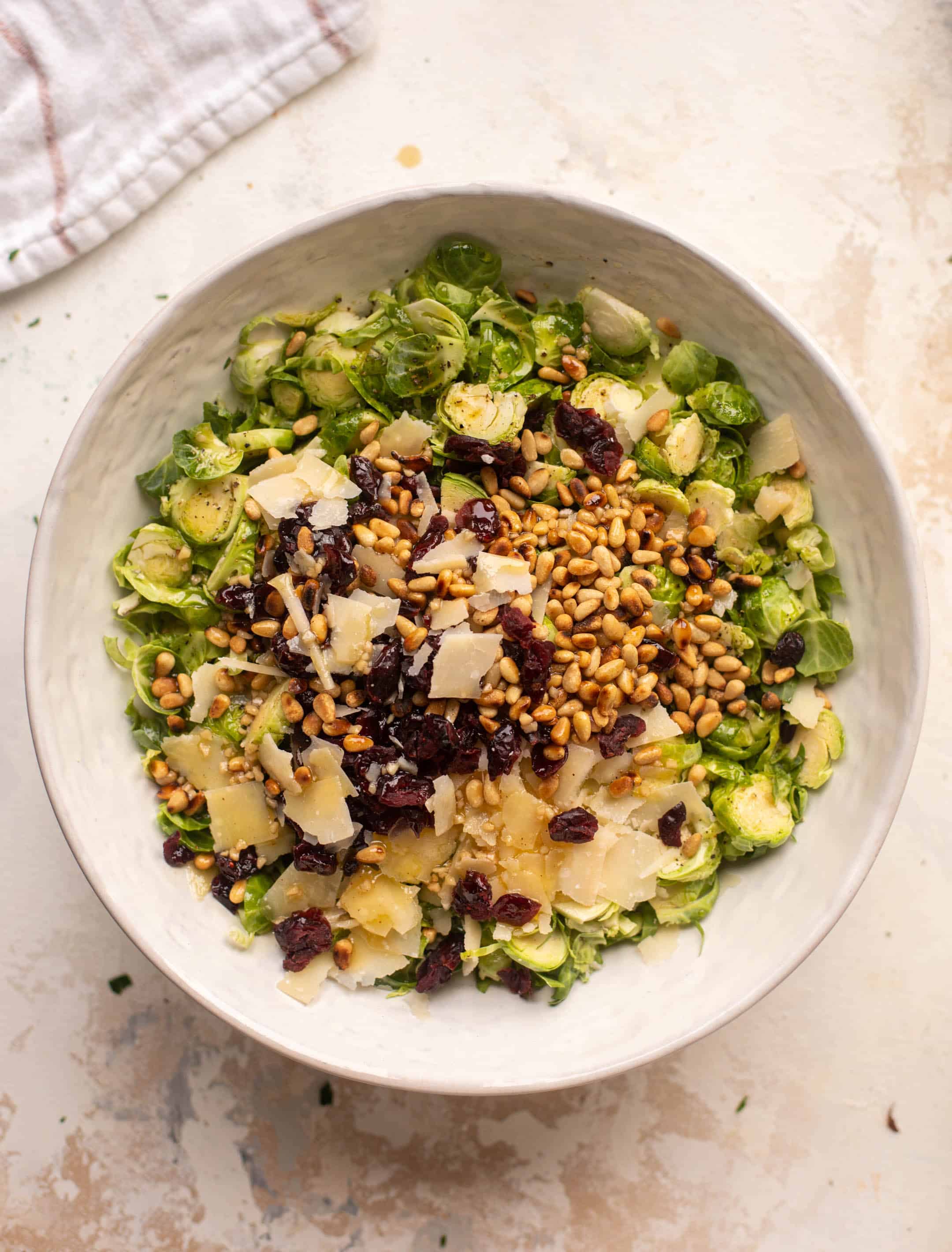 spiced maple brussels sprouts salad