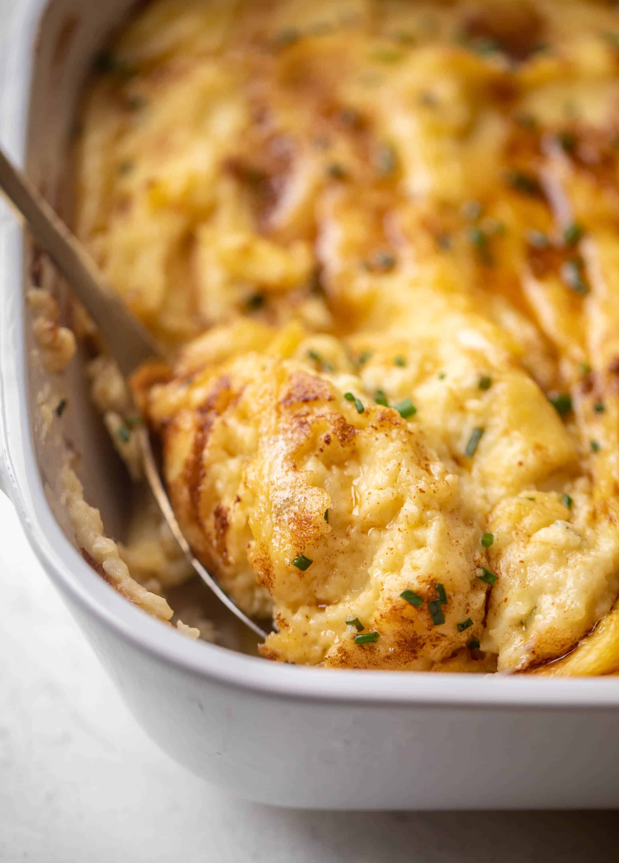 brown butter and herb mashed potato bake
