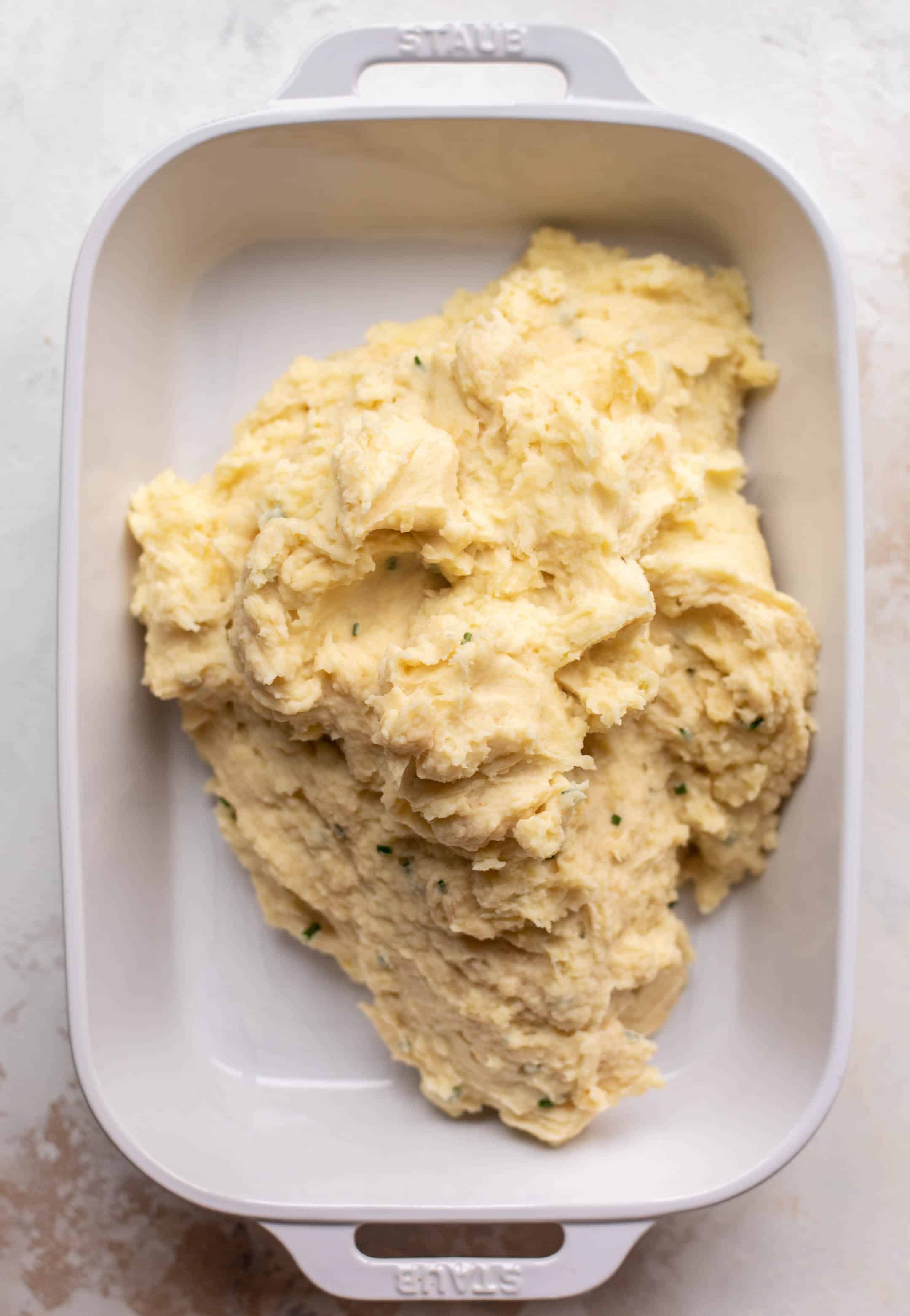 brown butter and herb mashed potato bake