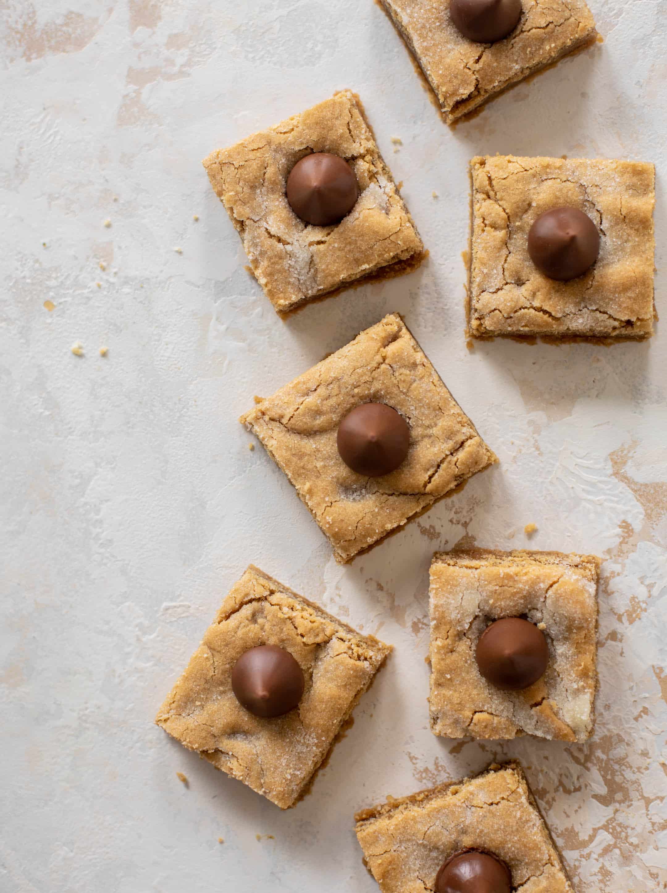 peanut butter blossom bars