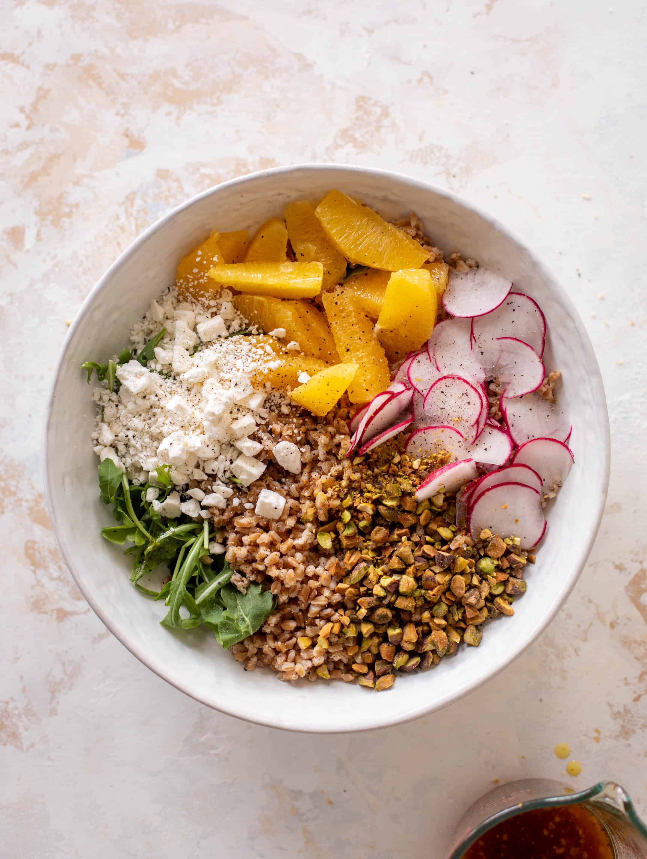 winter citrus farro salad