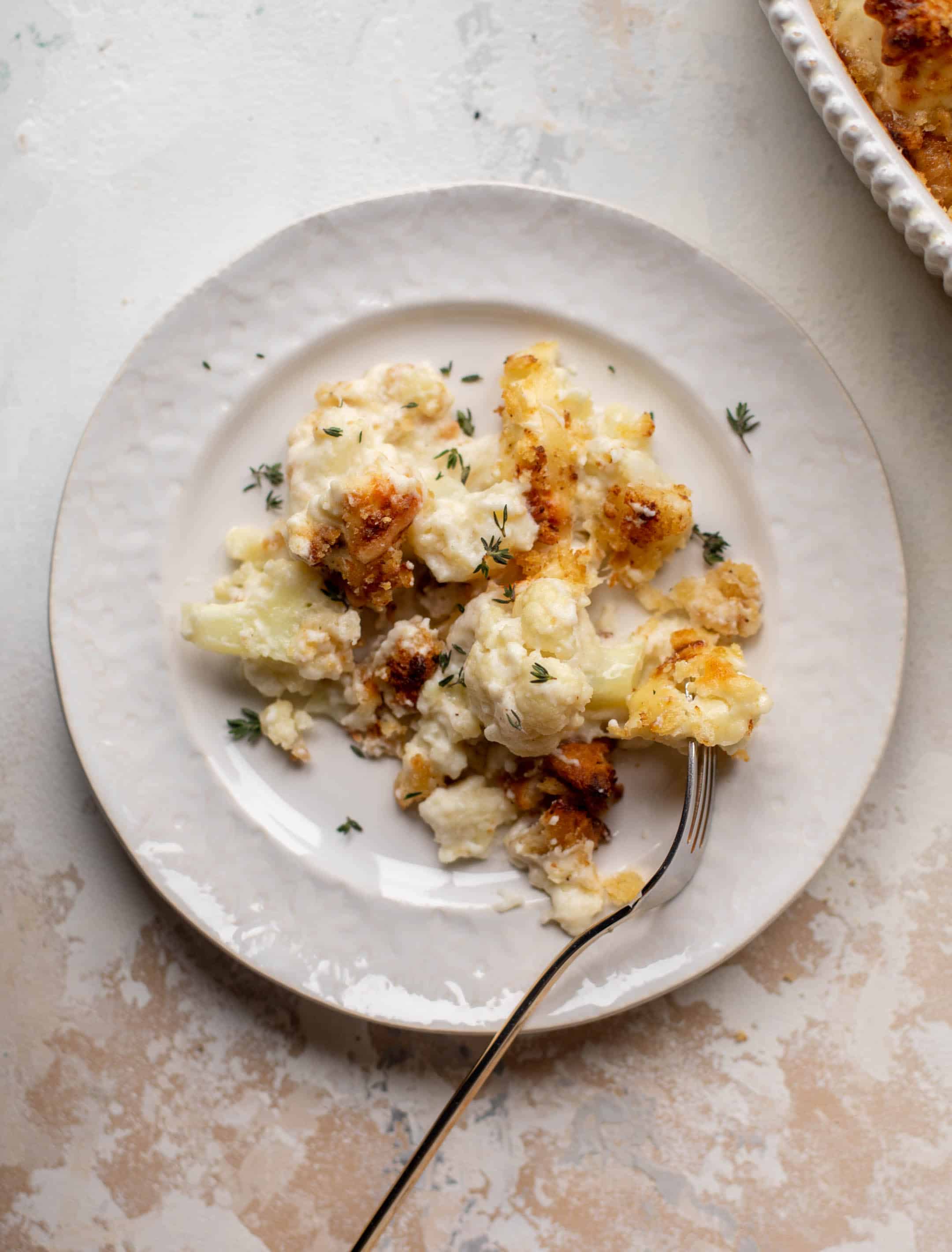 smoked gruyere cauliflower gratin