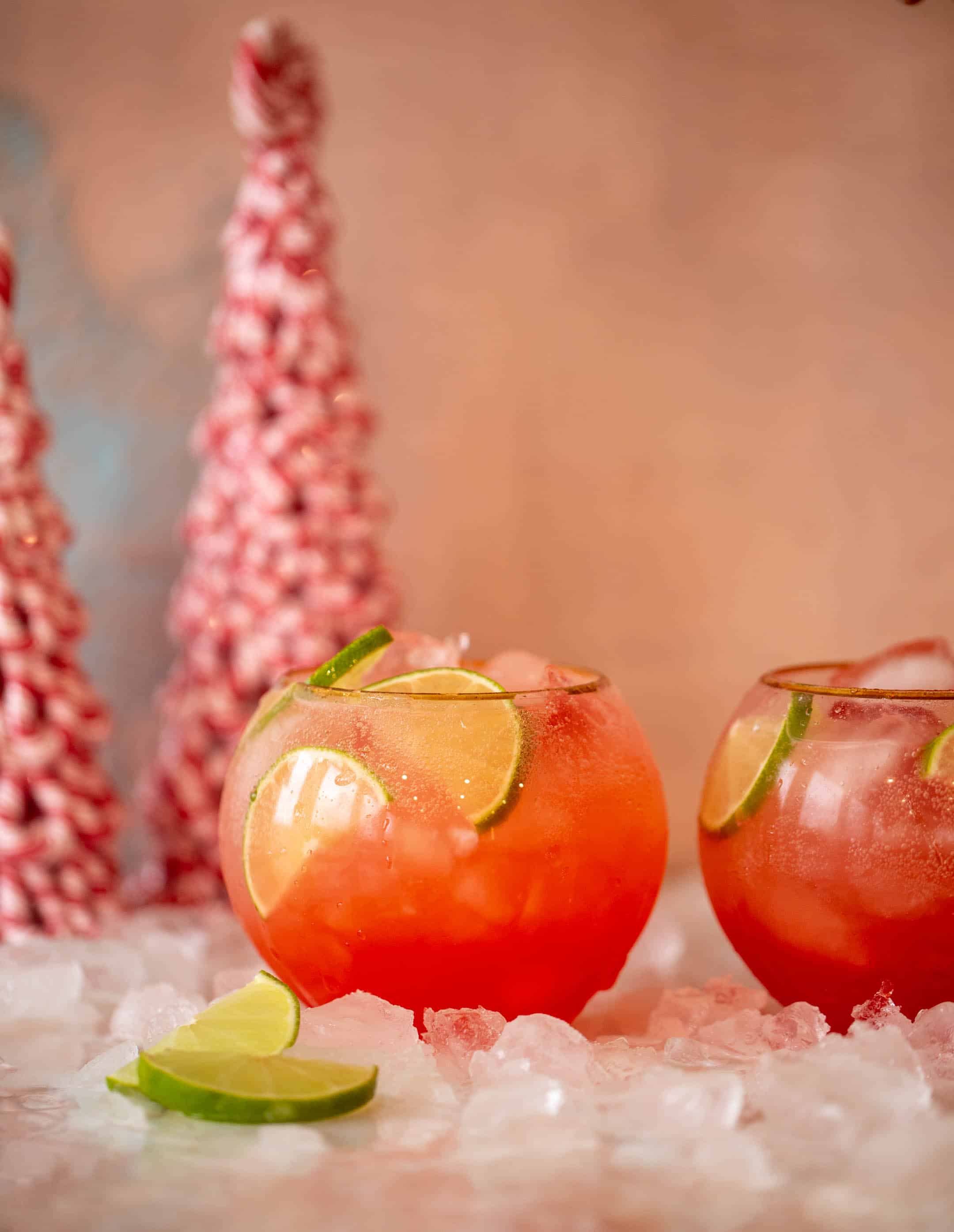 cherry lime ginger beer mocktail