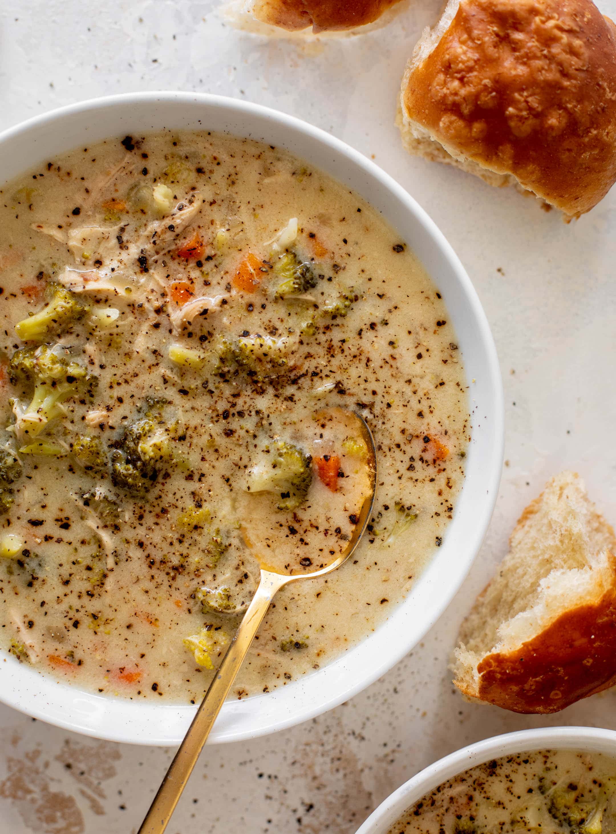 creamy chicken and broccoli soup