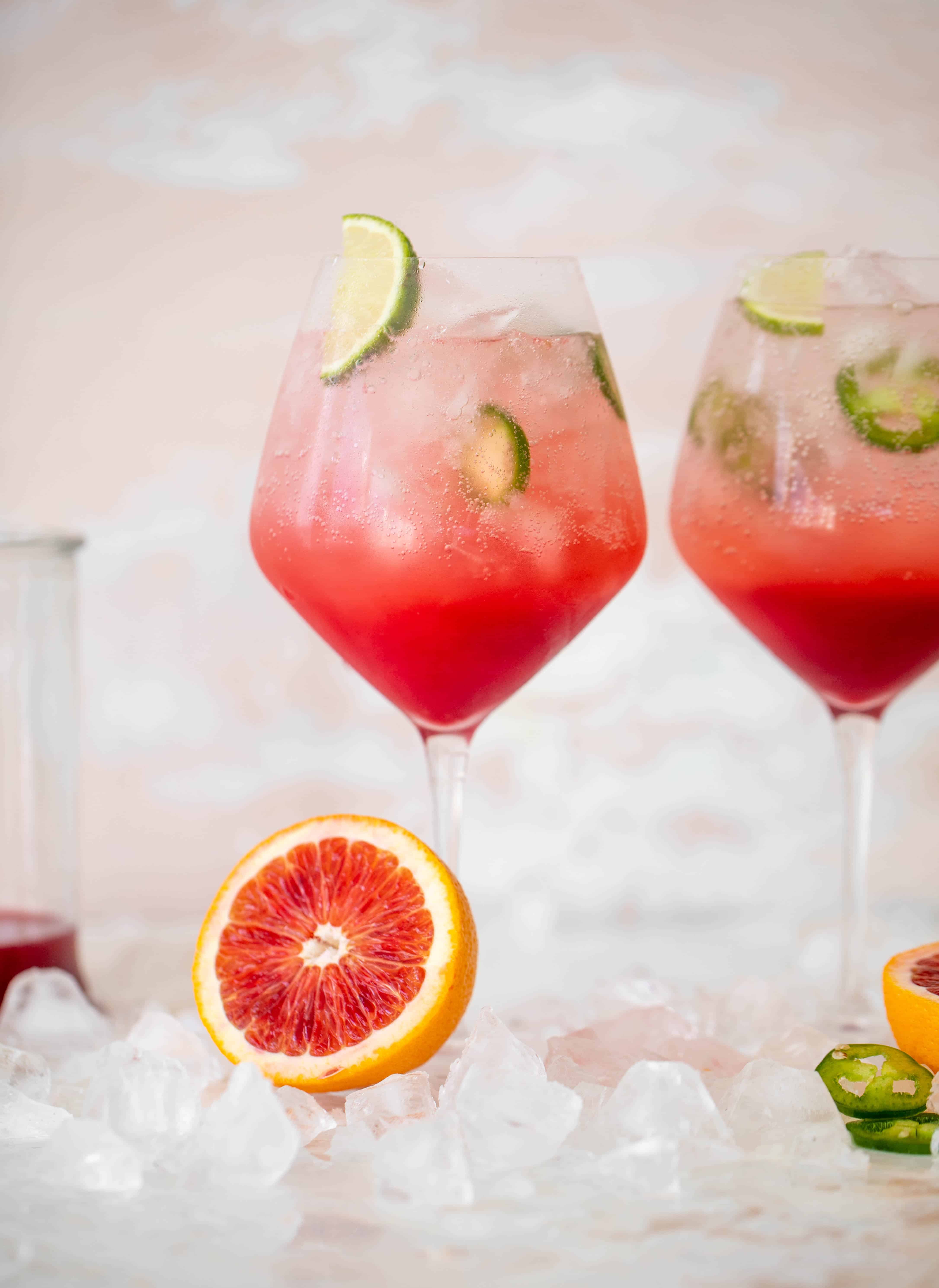 jalapeño blood orange spritzer