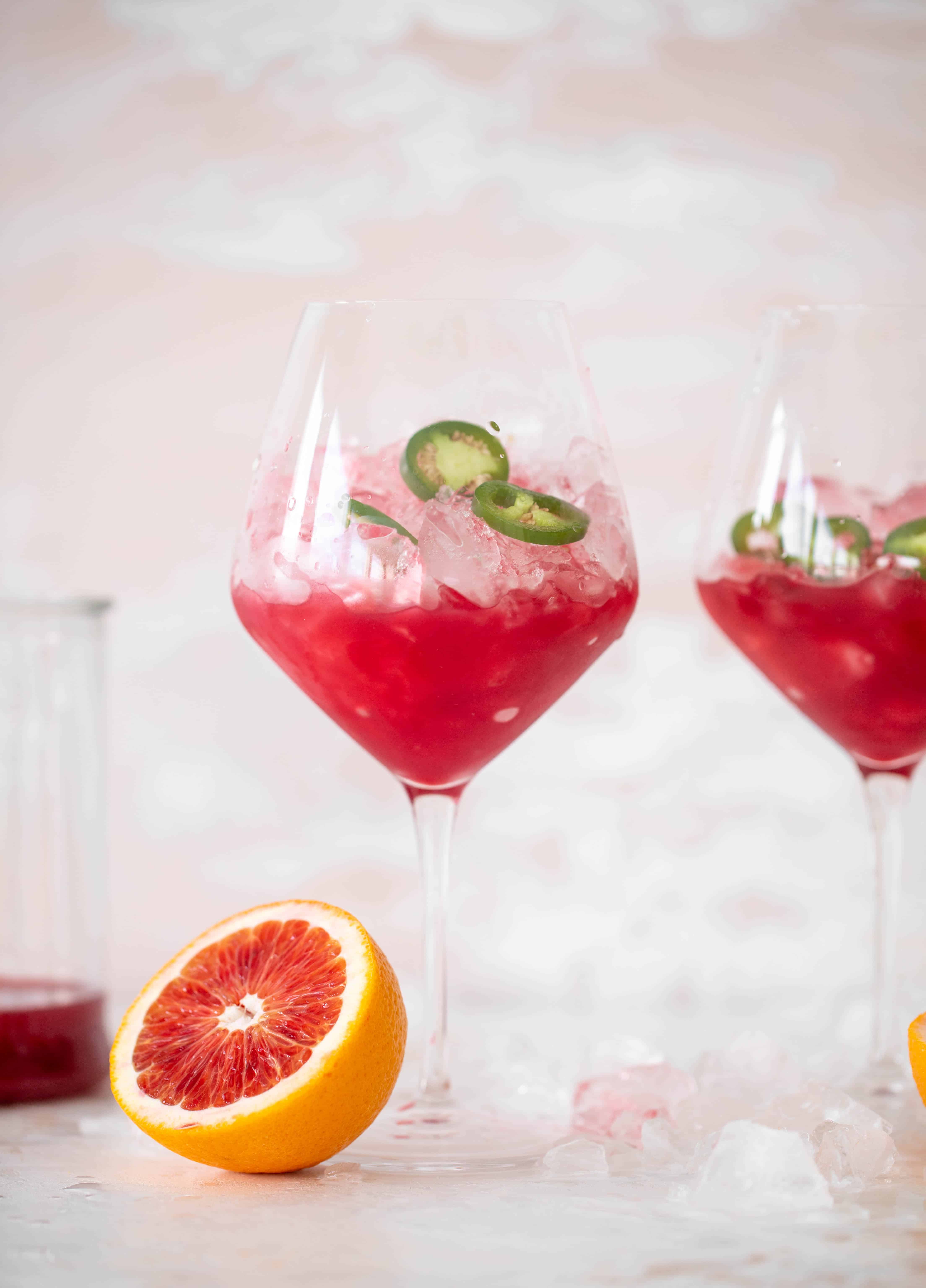jalapeño blood orange spritzer