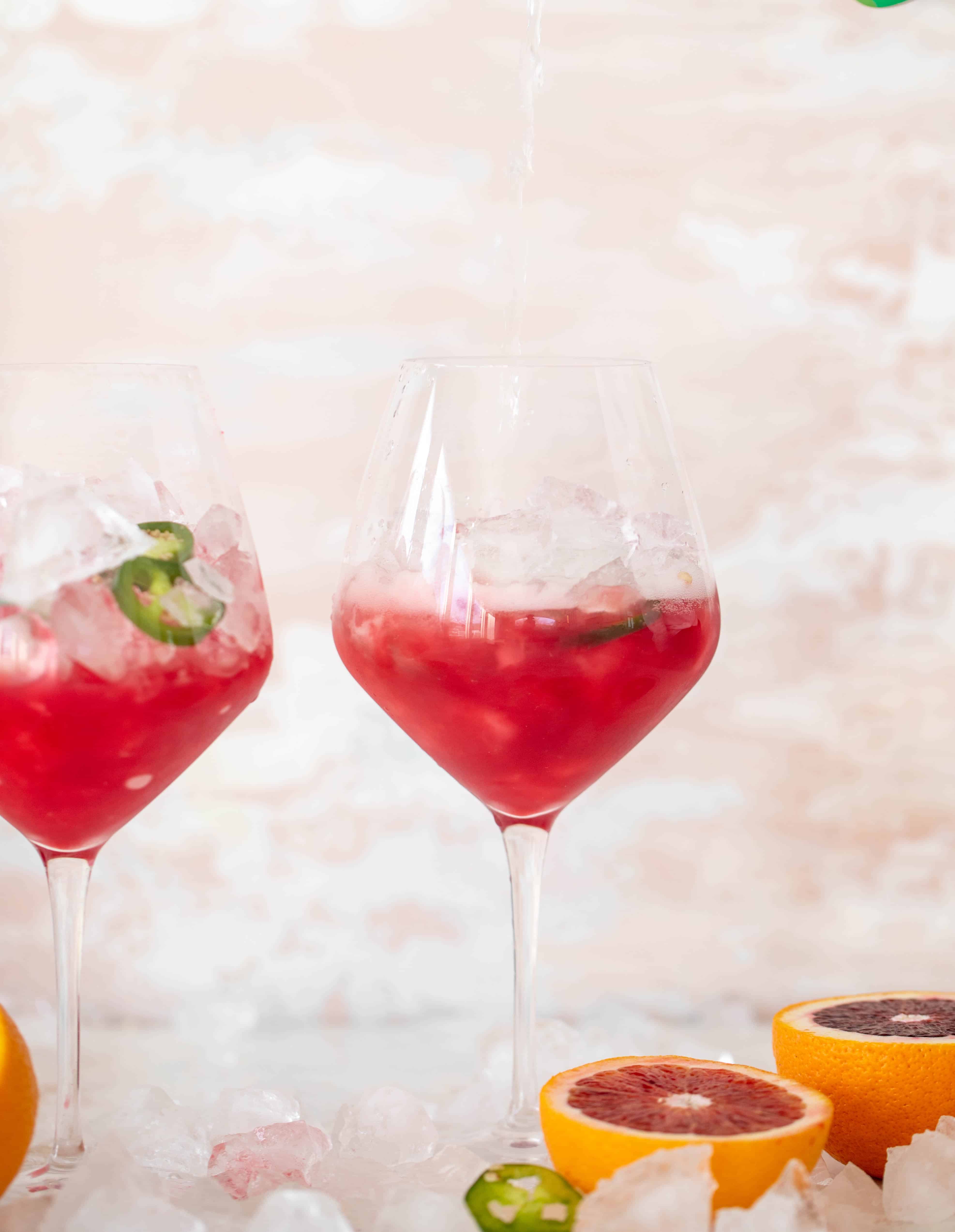 jalapeño blood orange spritzer