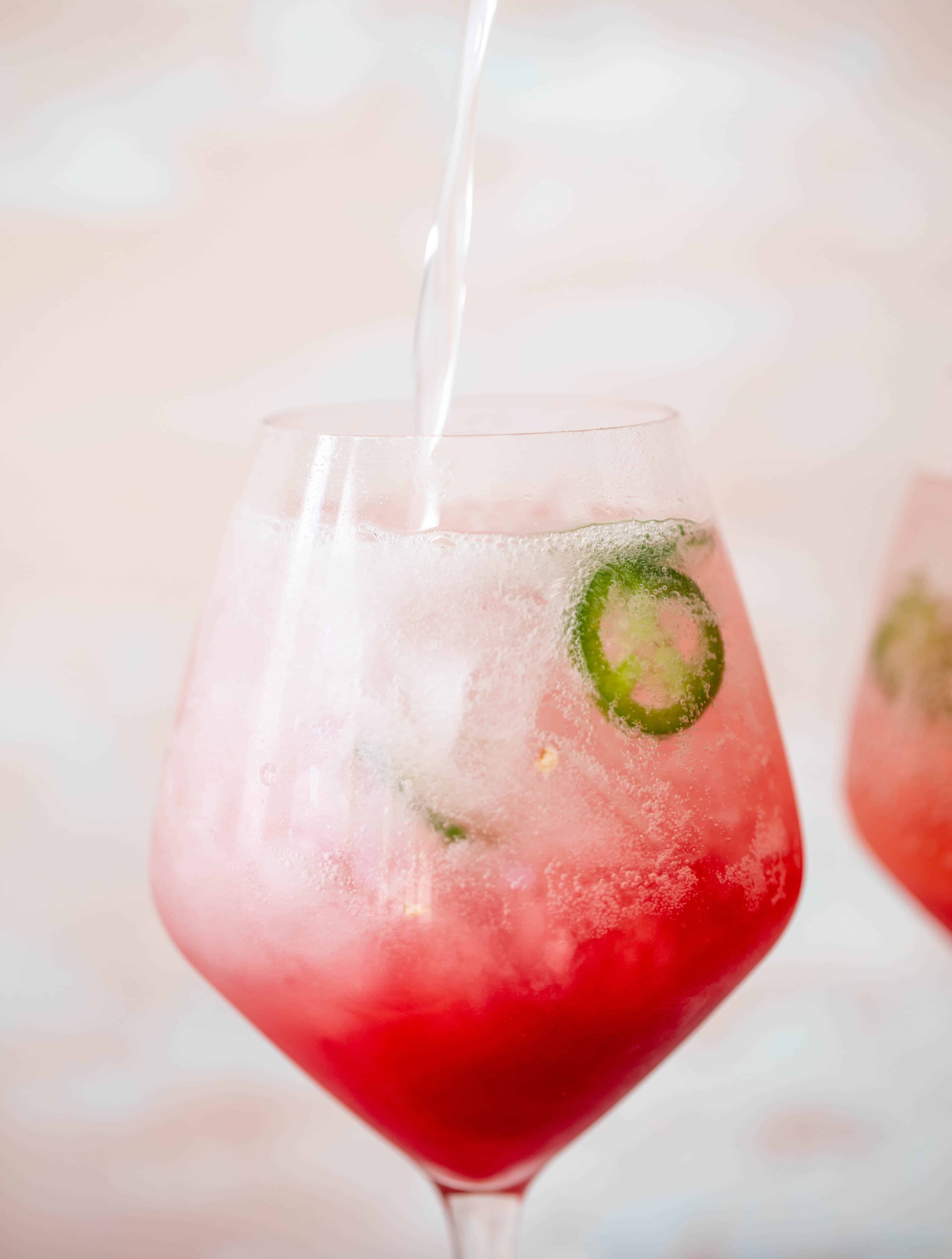 jalapeño blood orange spritzer