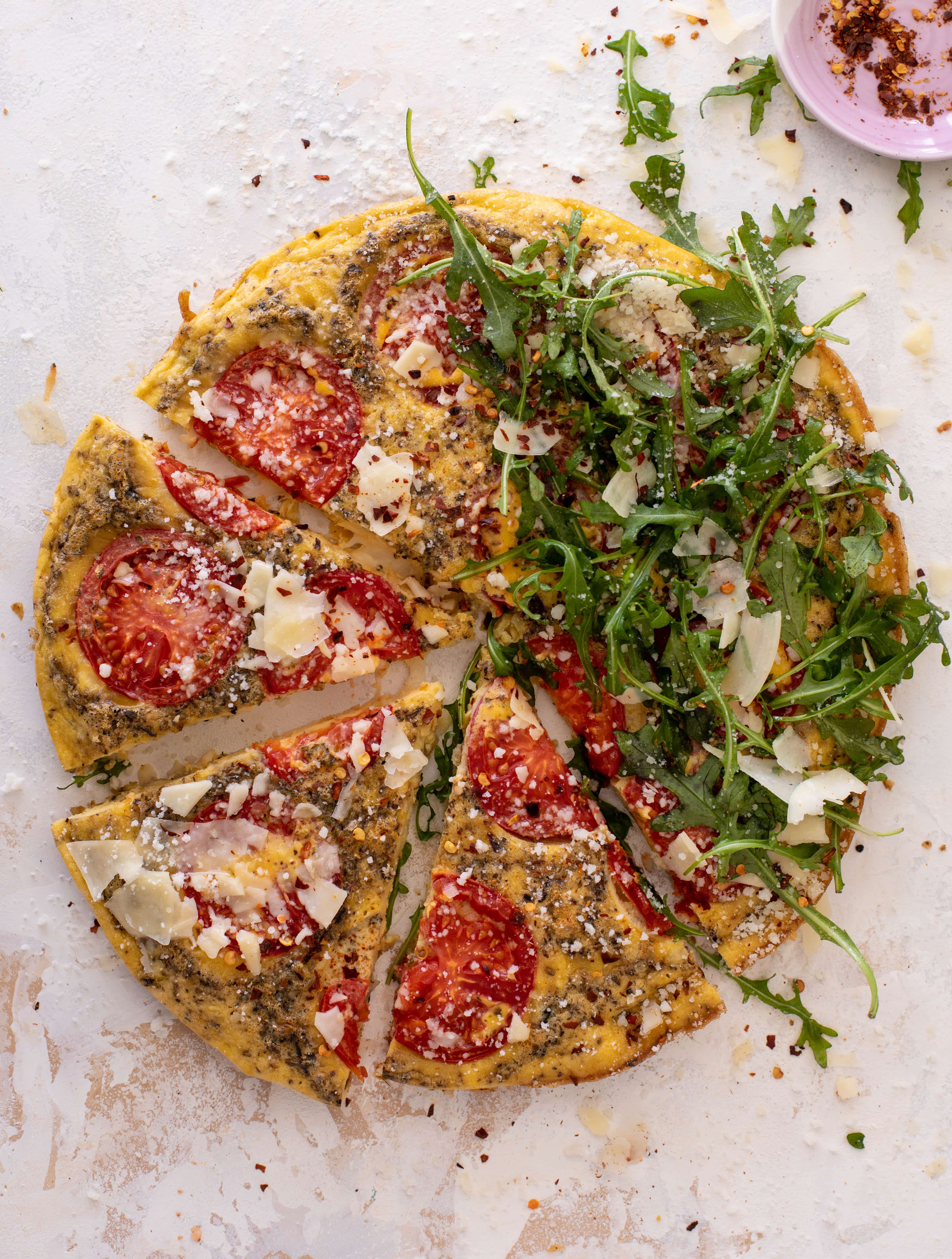 white pizza frittata