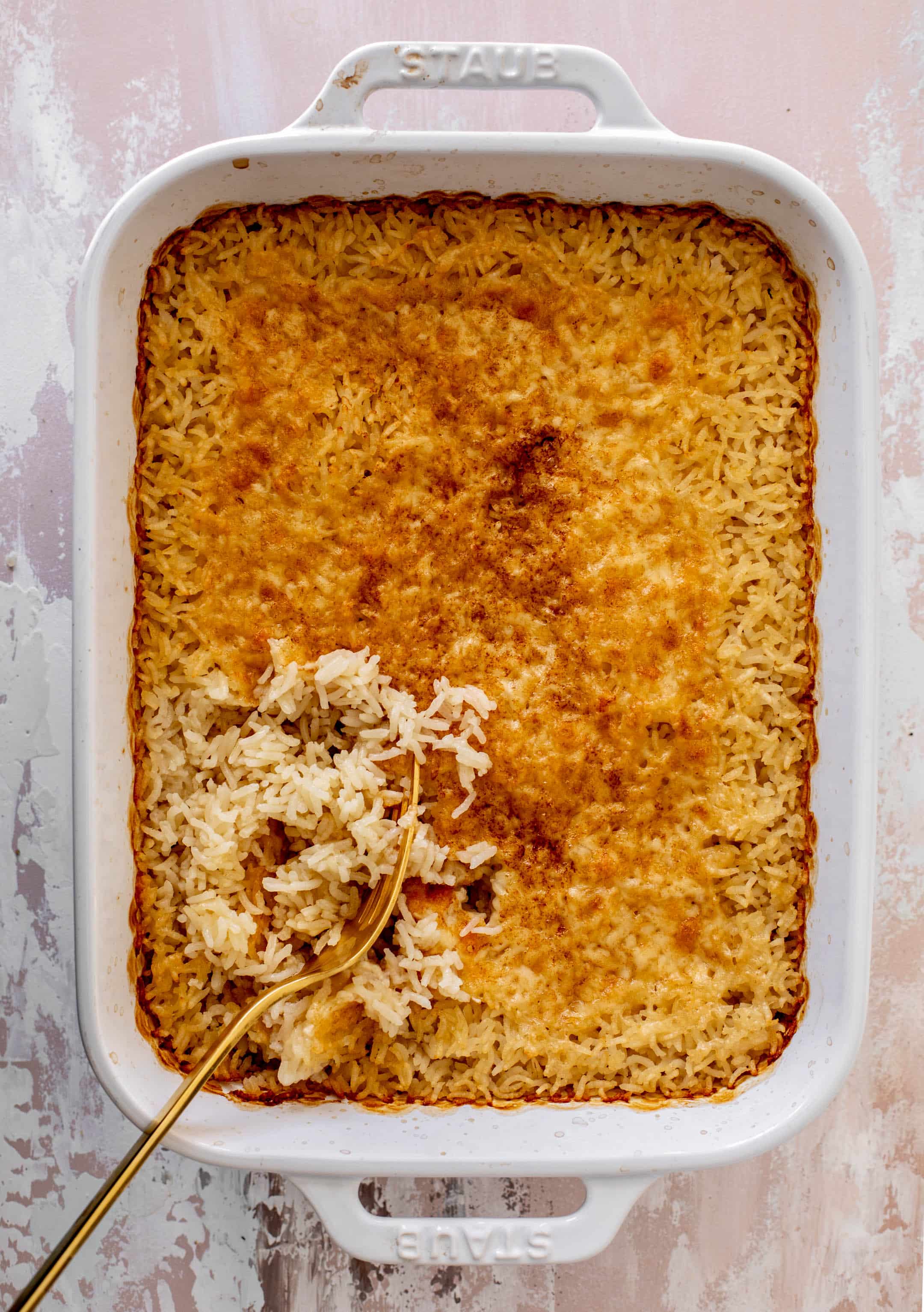 baked cheesy rice