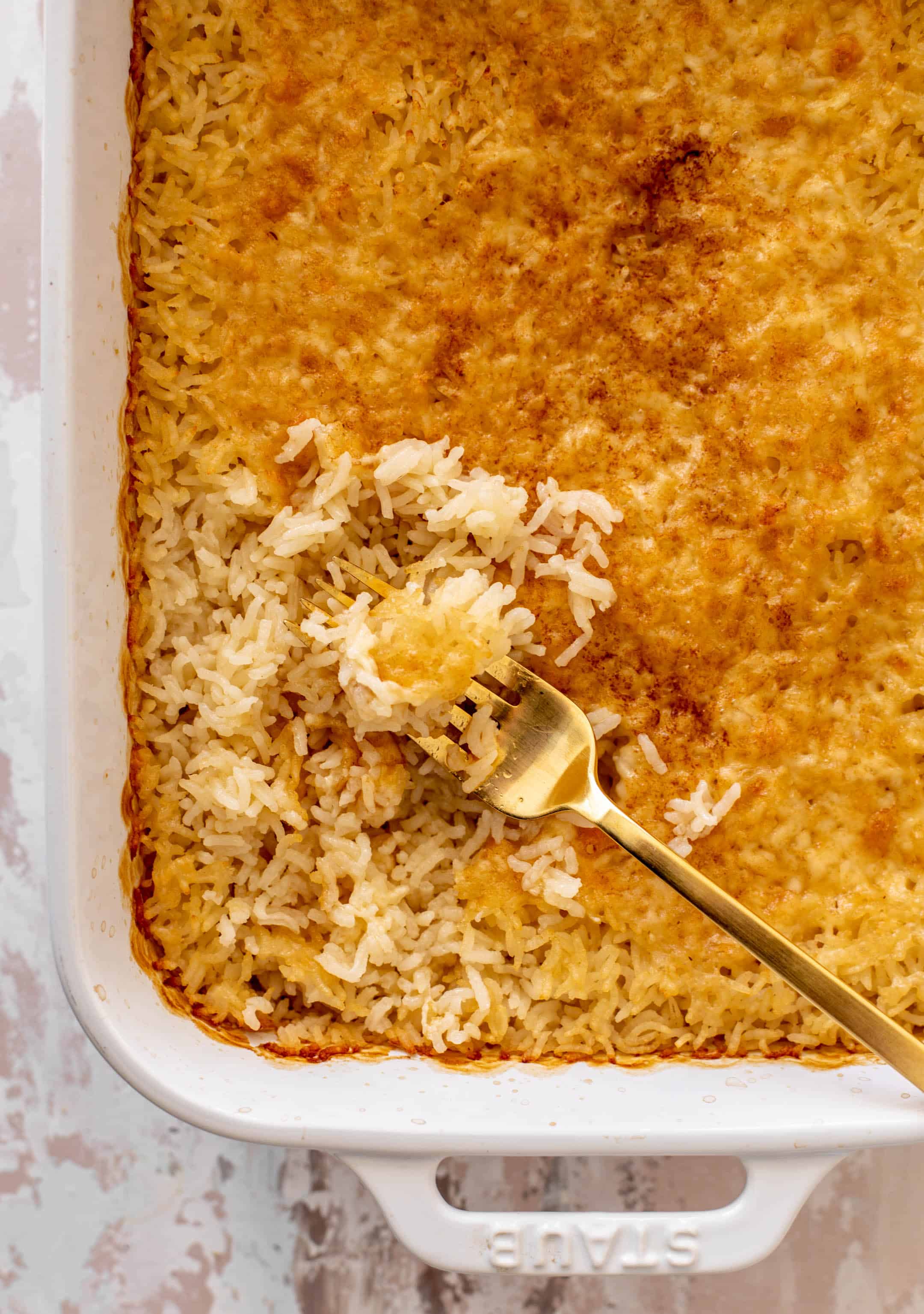baked cheesy rice
