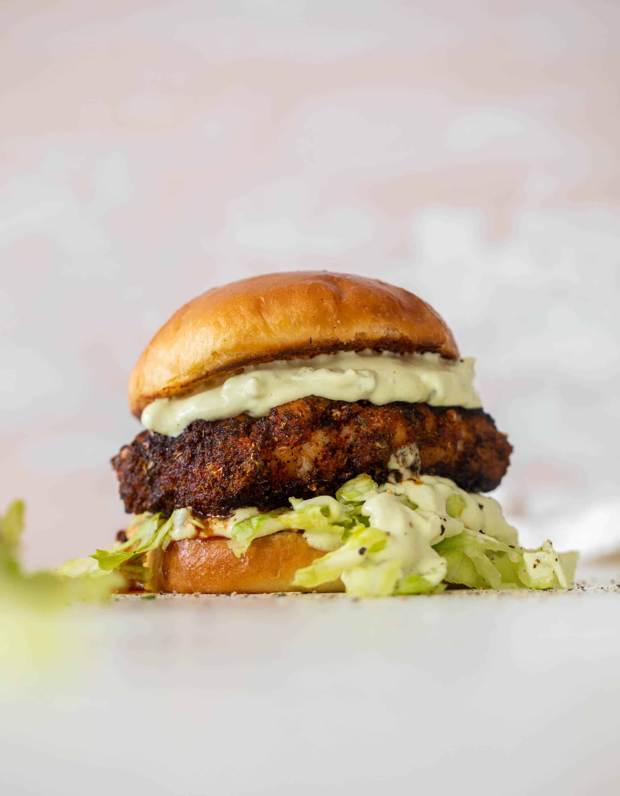 blackened fish sandwiches with avocado tartar sauce