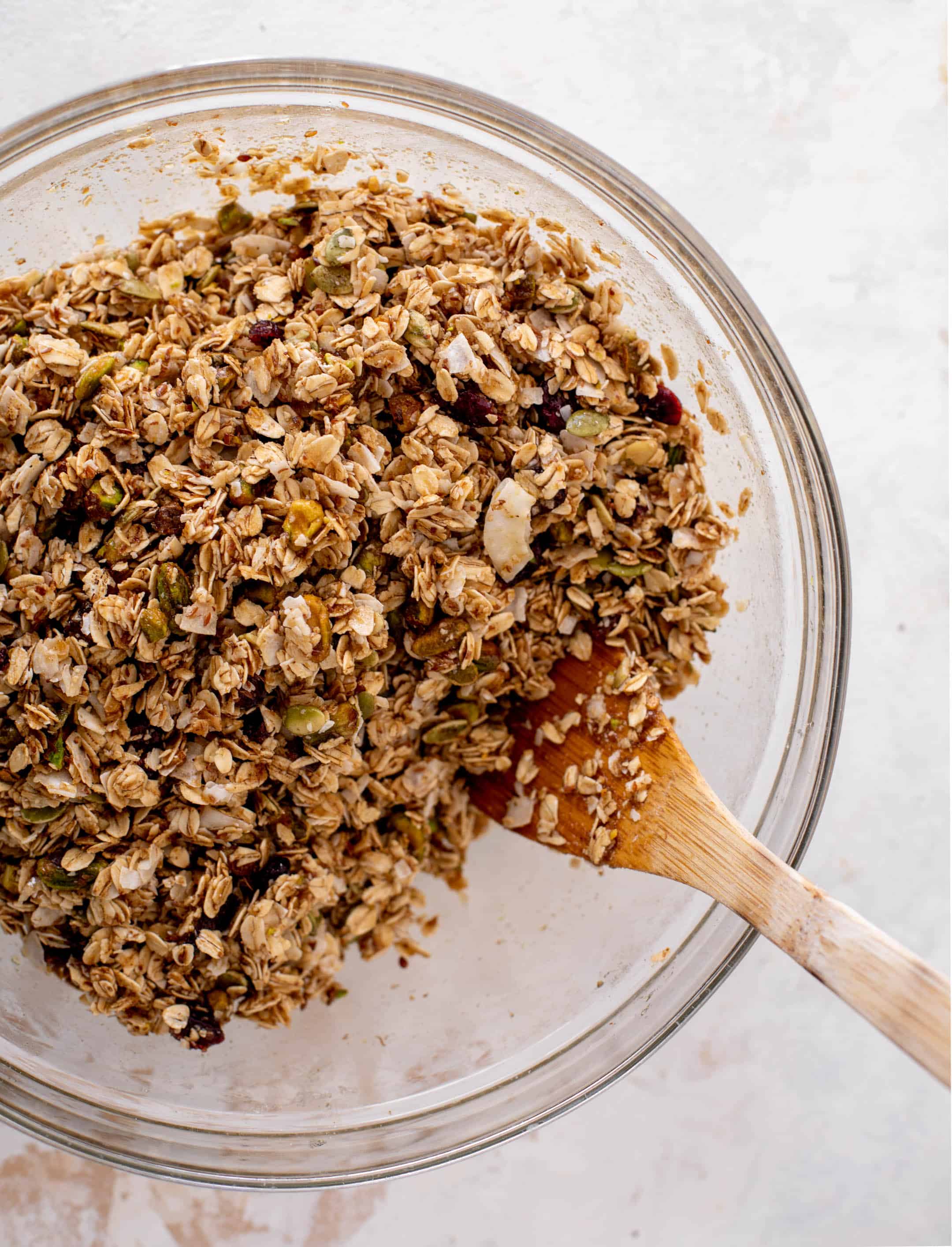 brown butter pistachio cookie granola