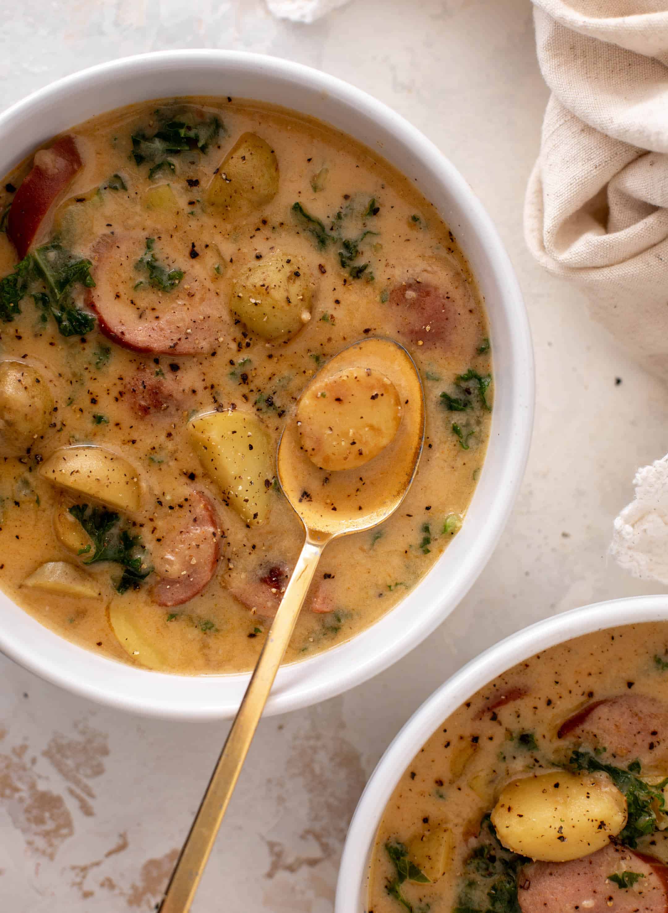 smoked sausage potato soup