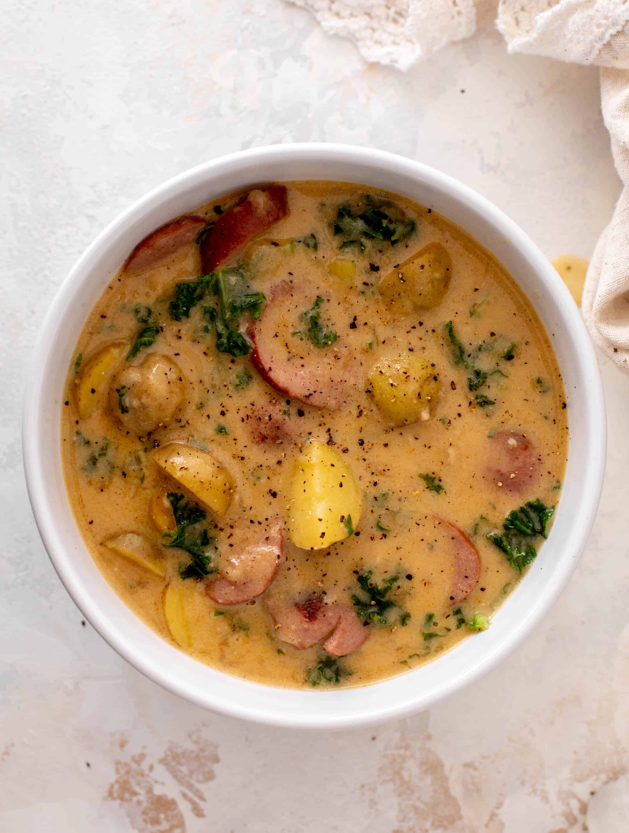 smoked sausage potato soup