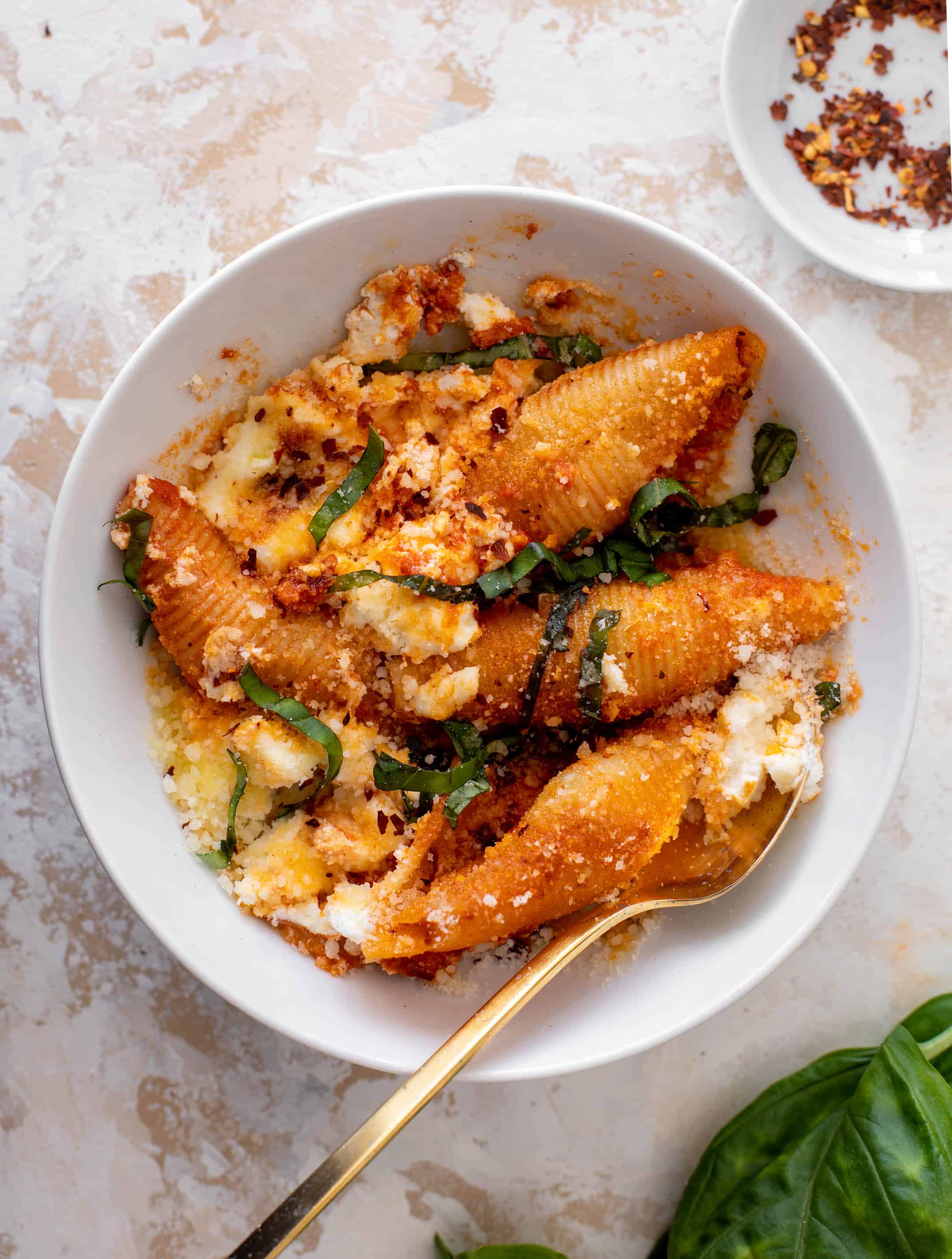 spicy vodka unstuffed shells