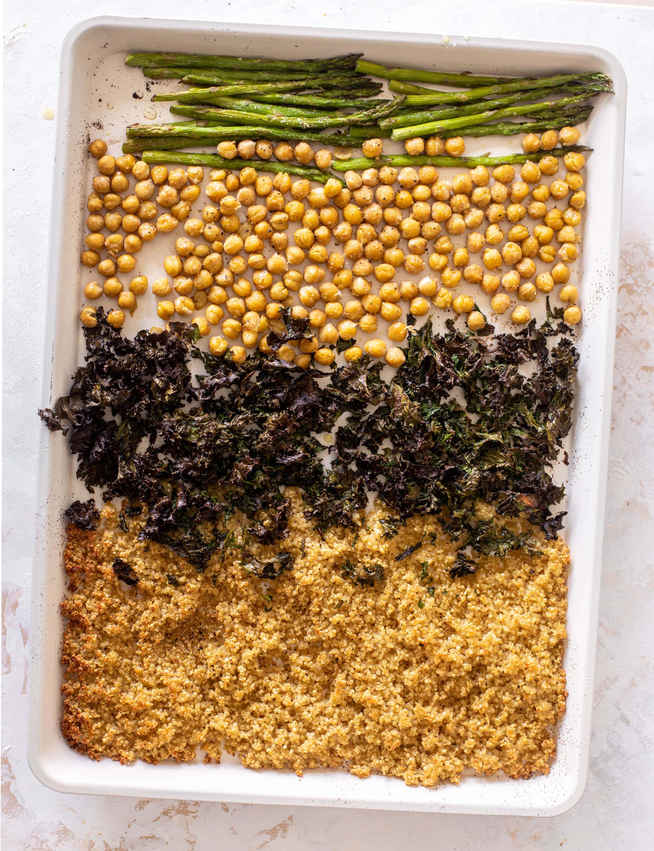 warm spring quinoa salad