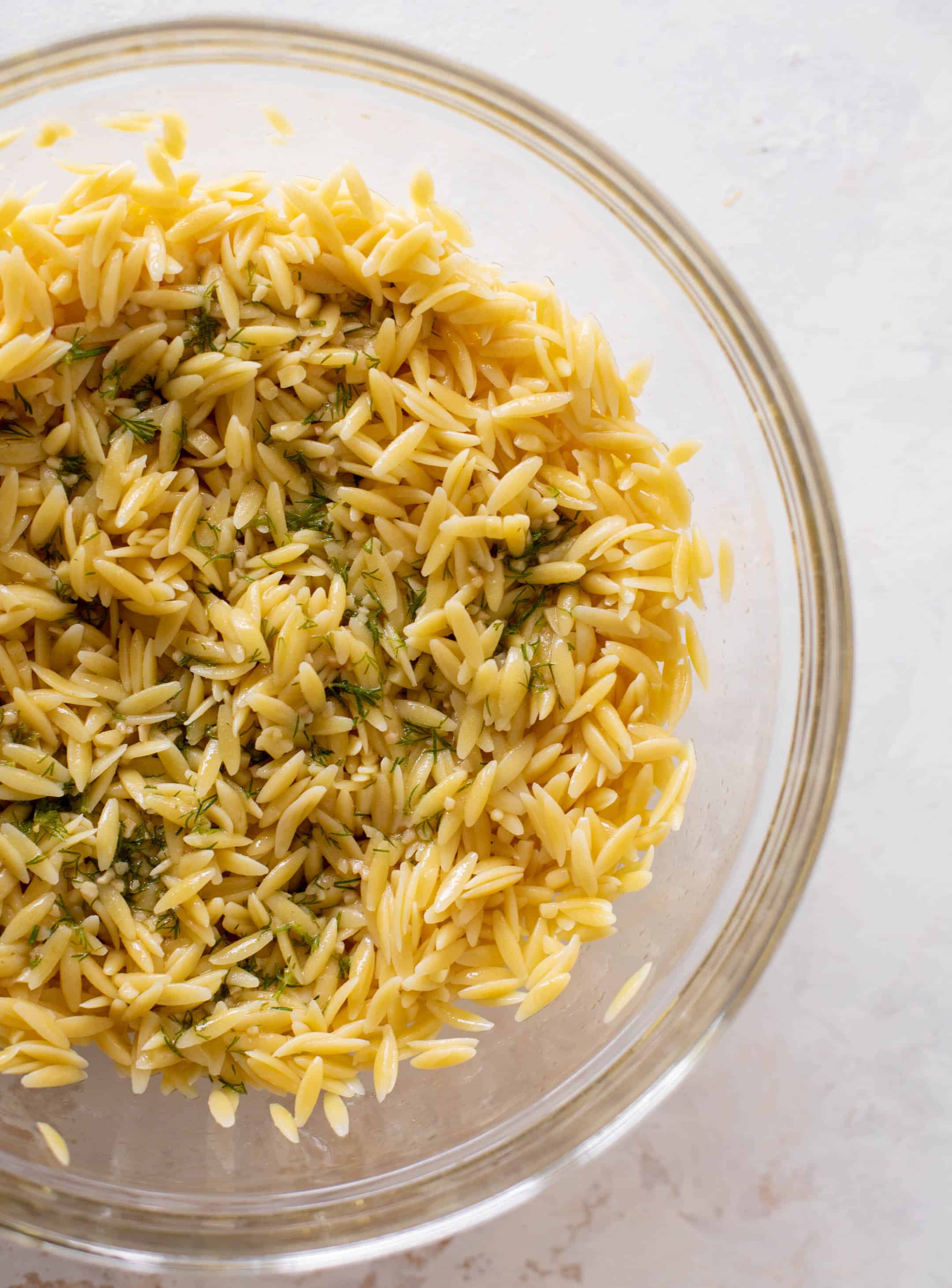 charred cauliflower orzo