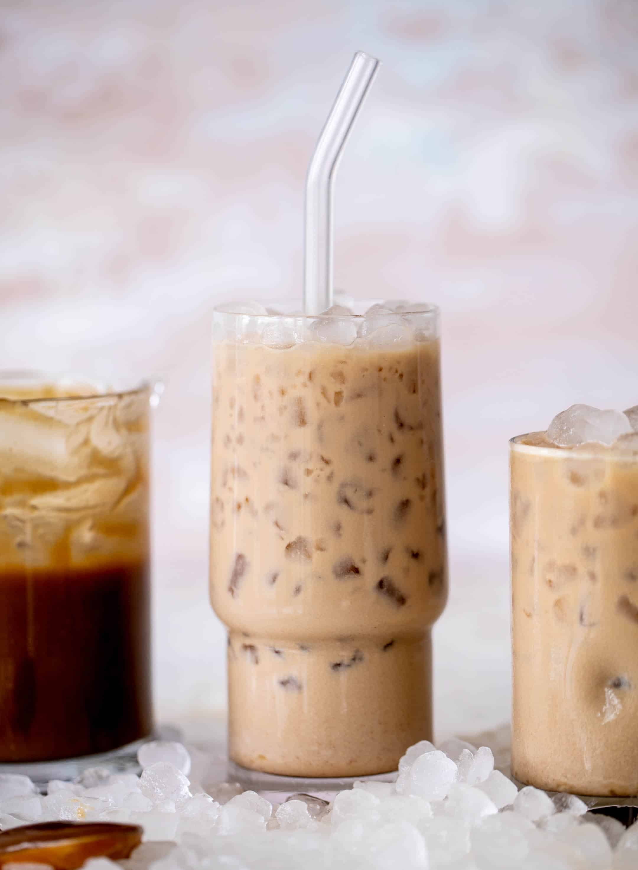 peanut butter iced lattes