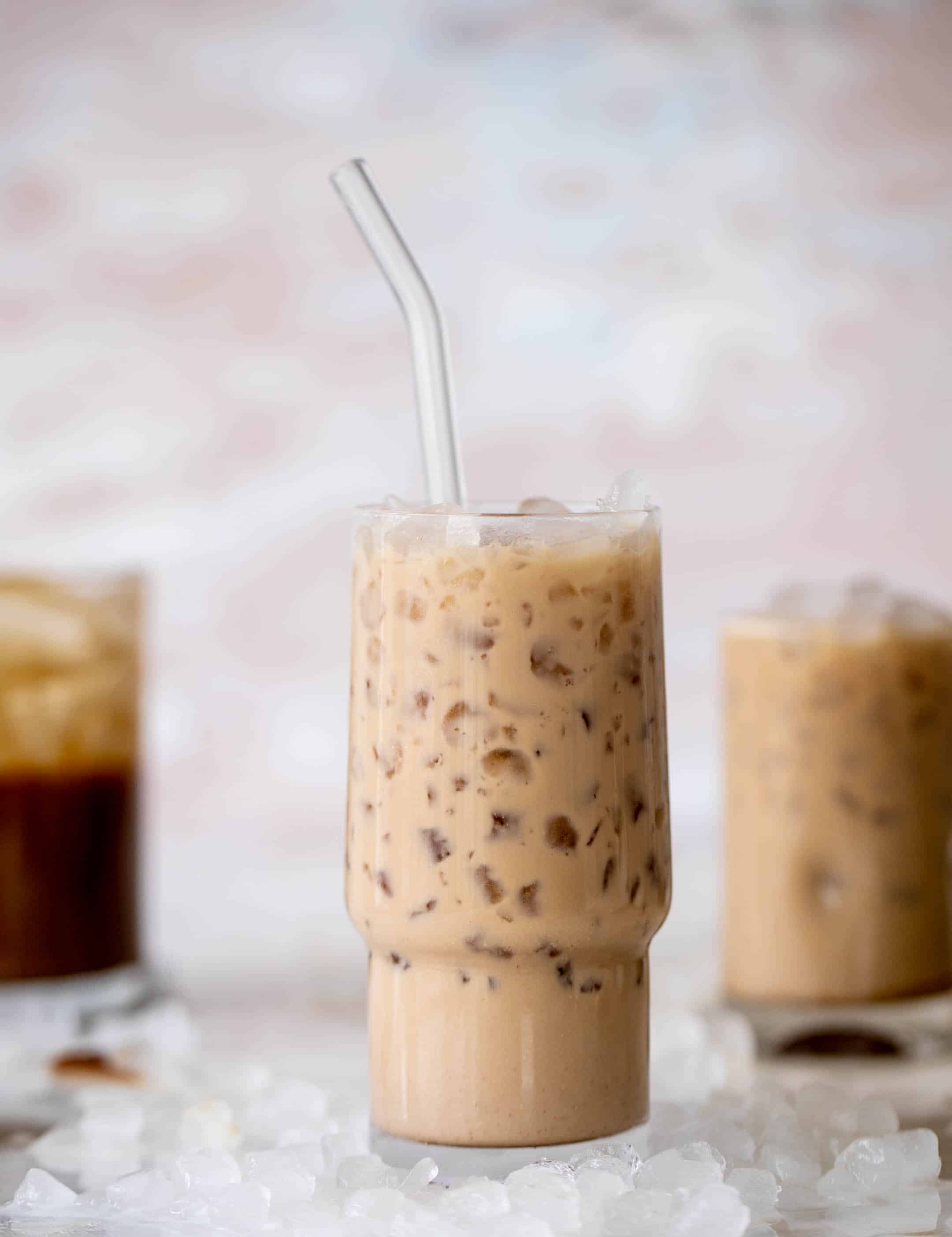peanut butter iced lattes