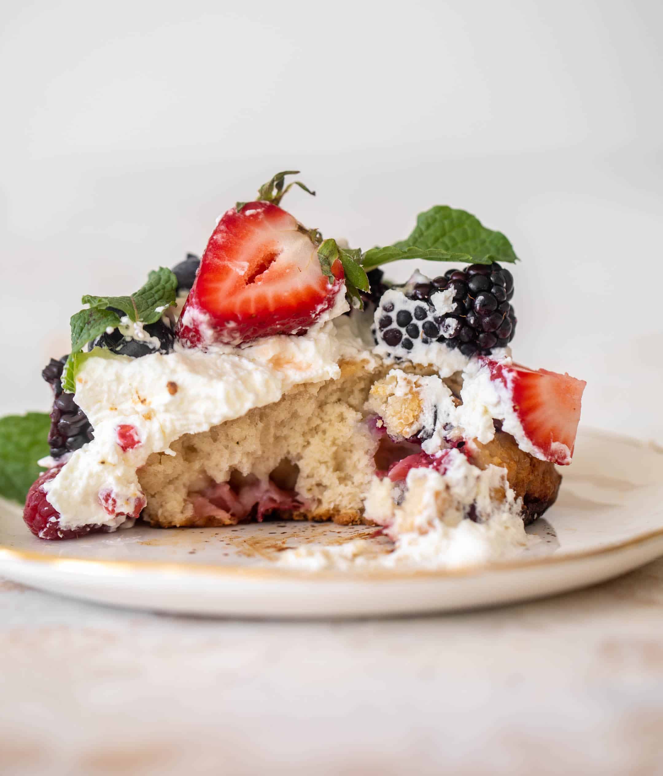 red white and blue sheet pan short cake