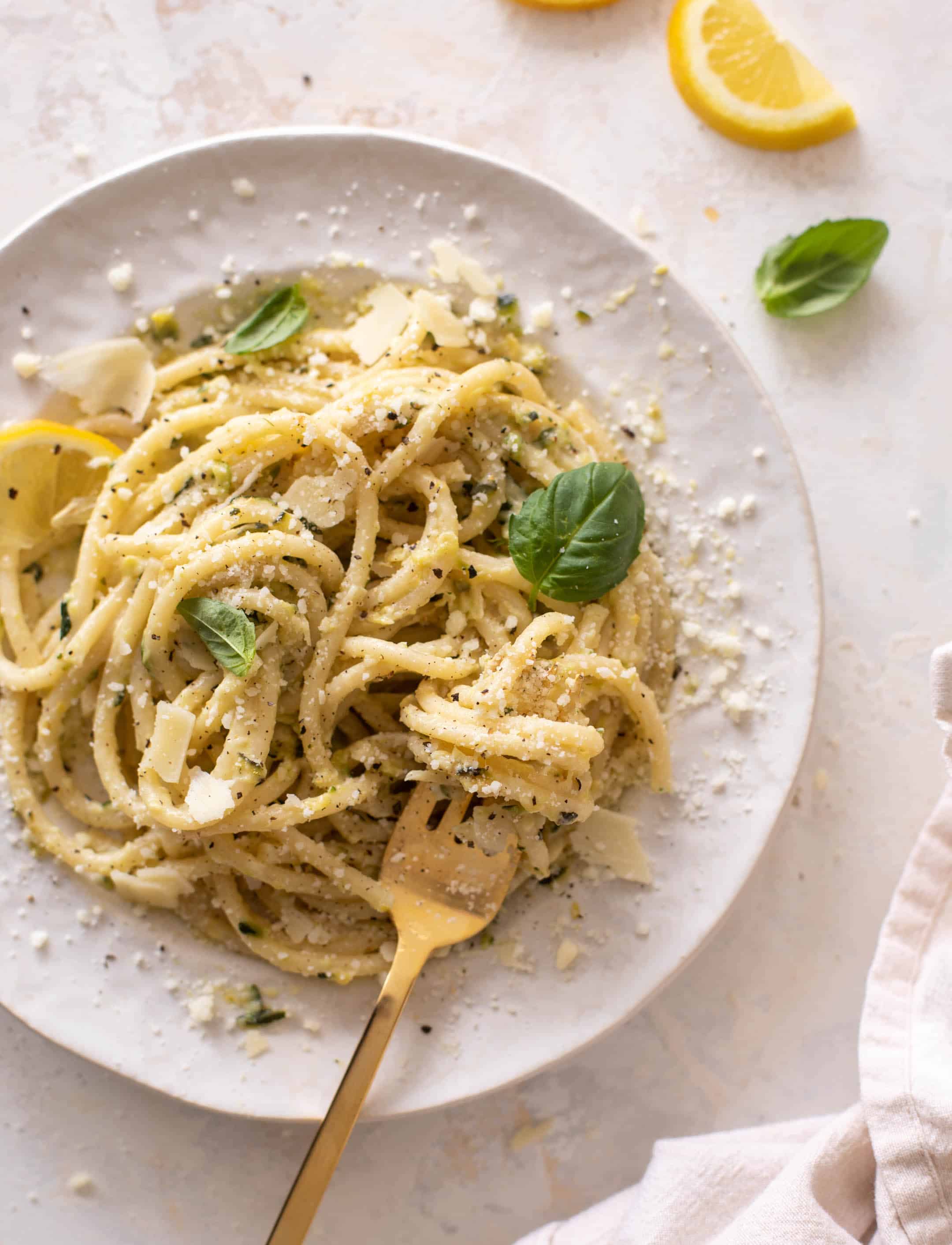 lemon zucchini pasta