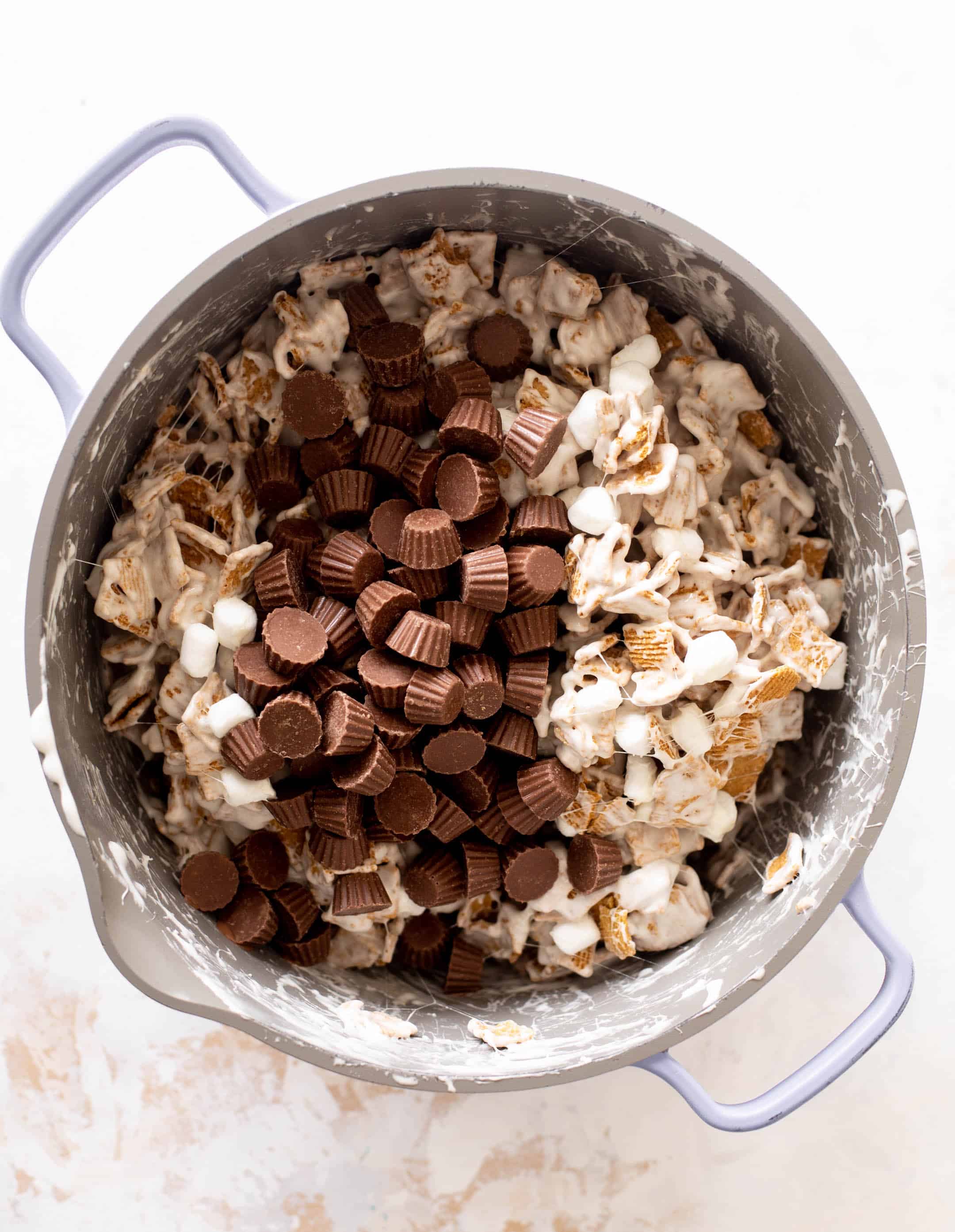 peanut butter cup golden grahams smores bars