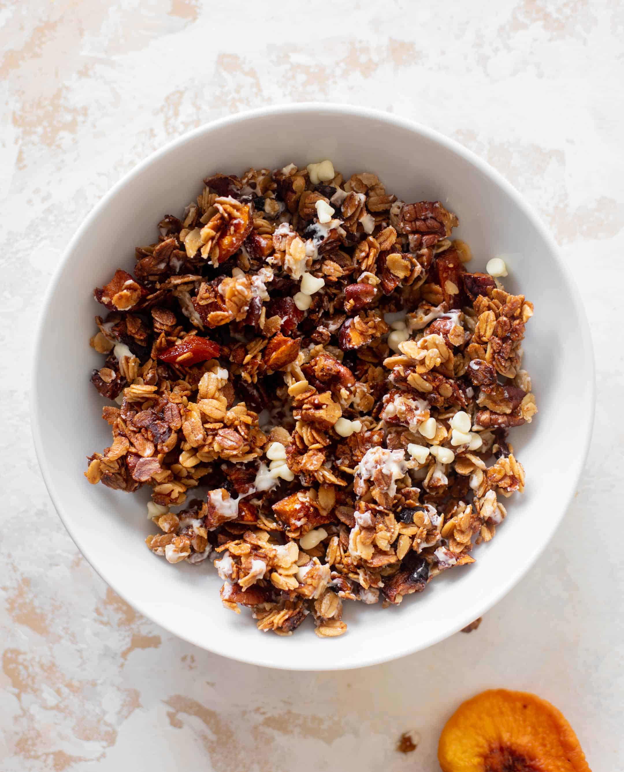 peach cobbler granola