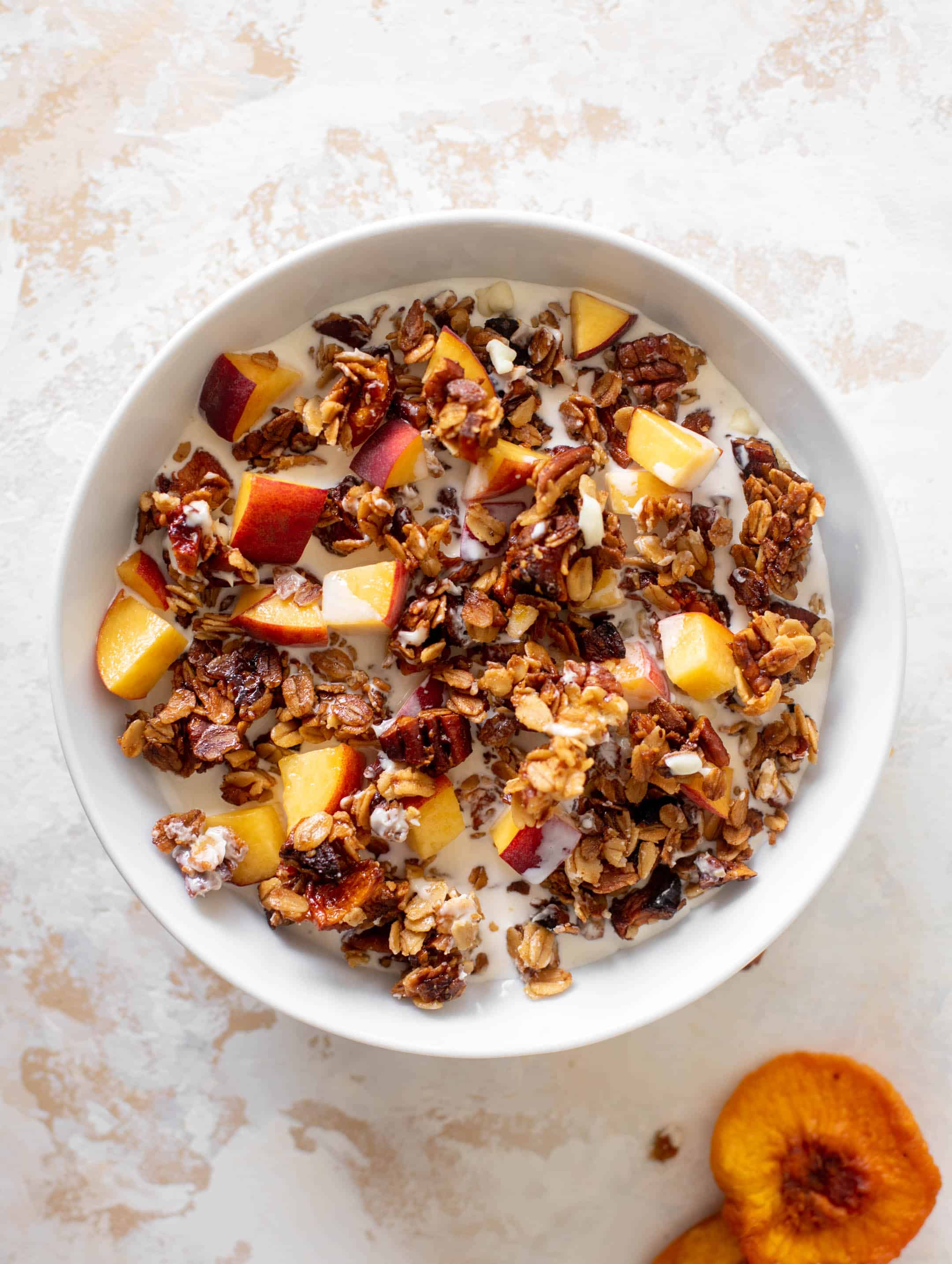 peach cobbler granola