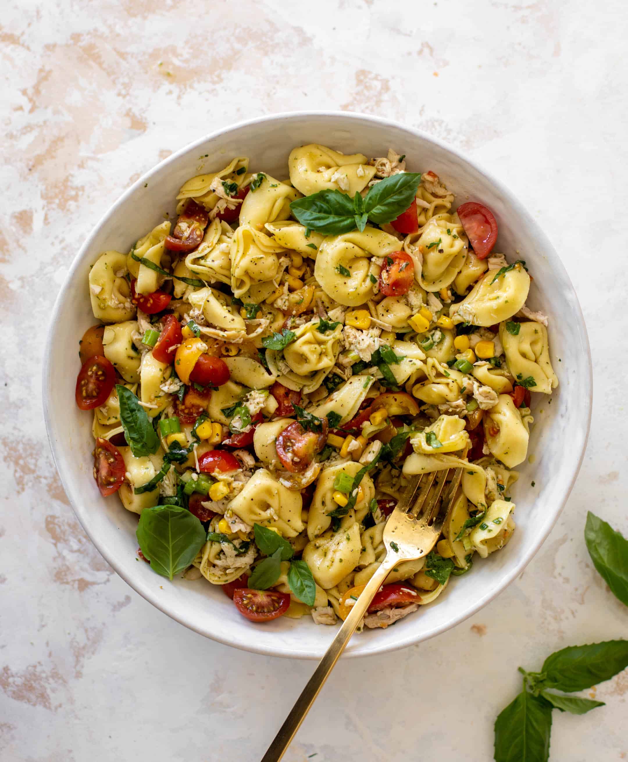 summer chicken tortellini pasta salad