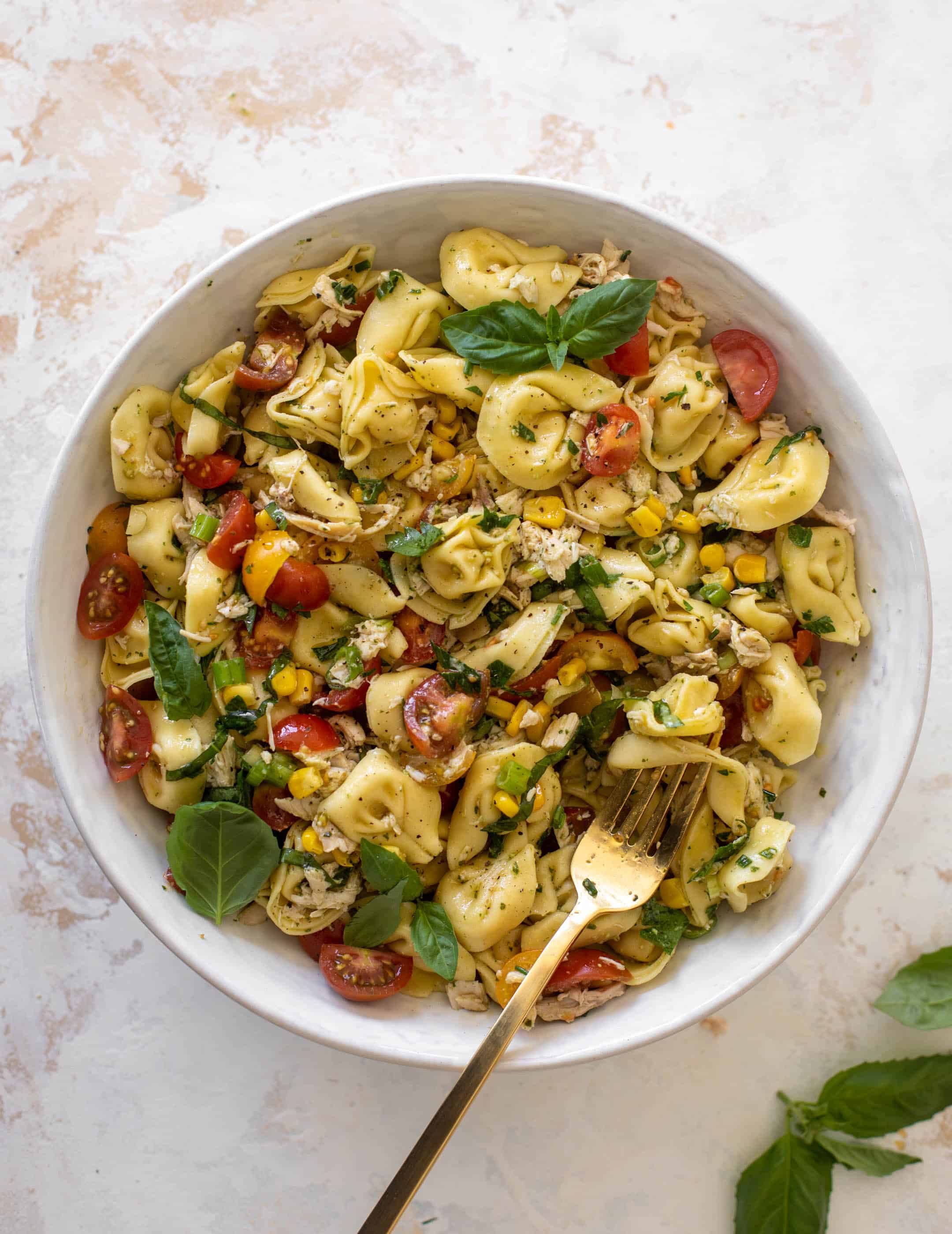 summer chicken tortellini pasta salad