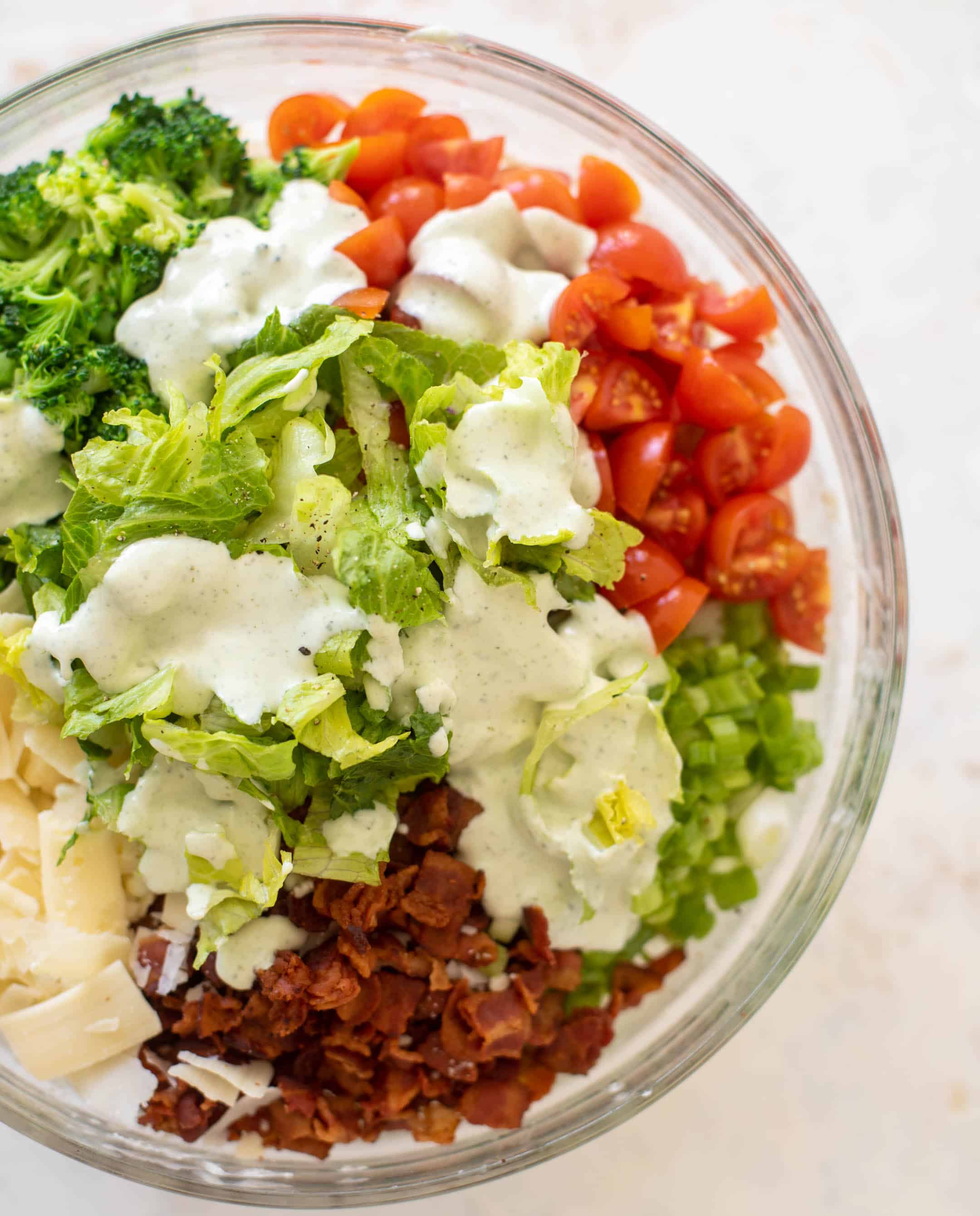 broccoli BLT pasta salad