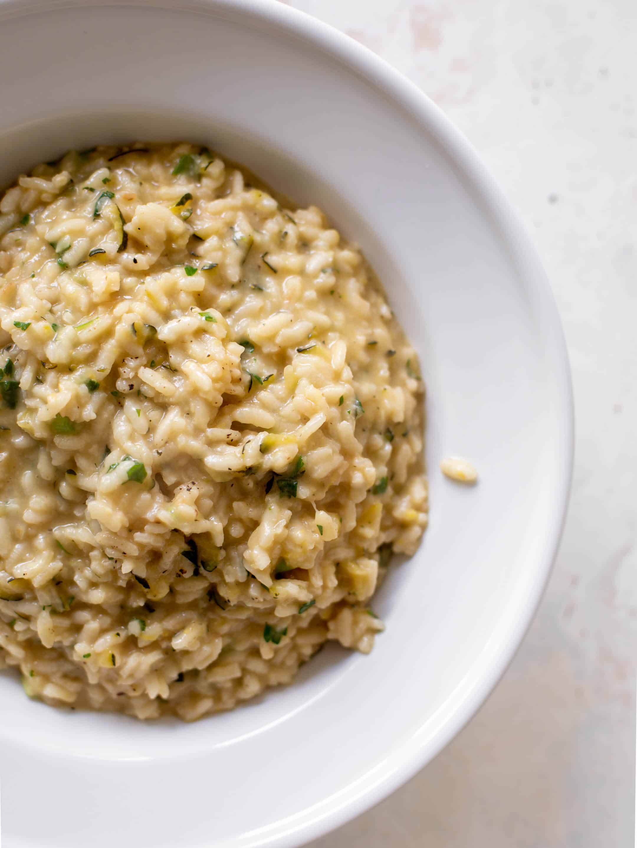 zucchini risotto