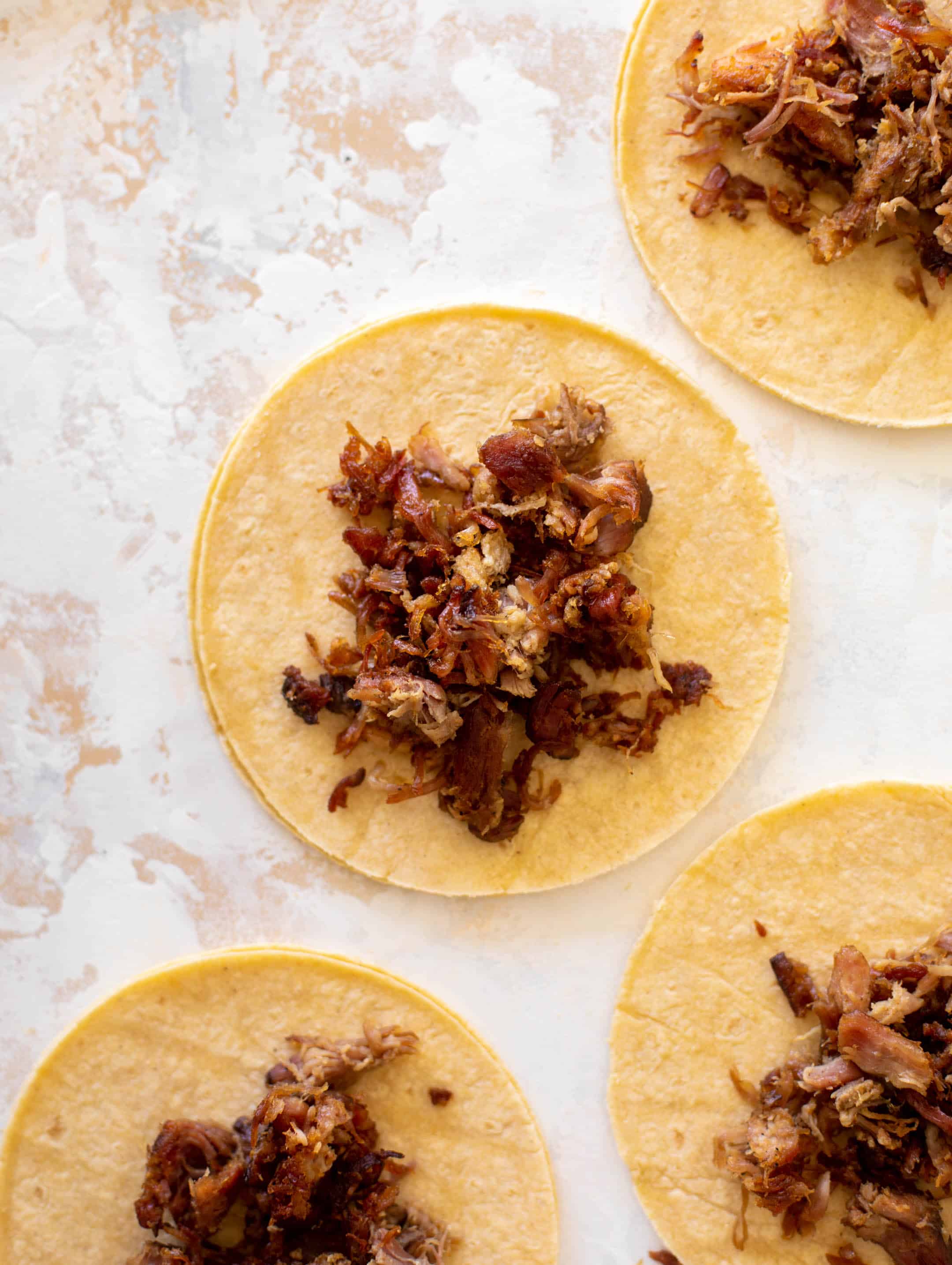 crispy carnitas with summer corn salsa