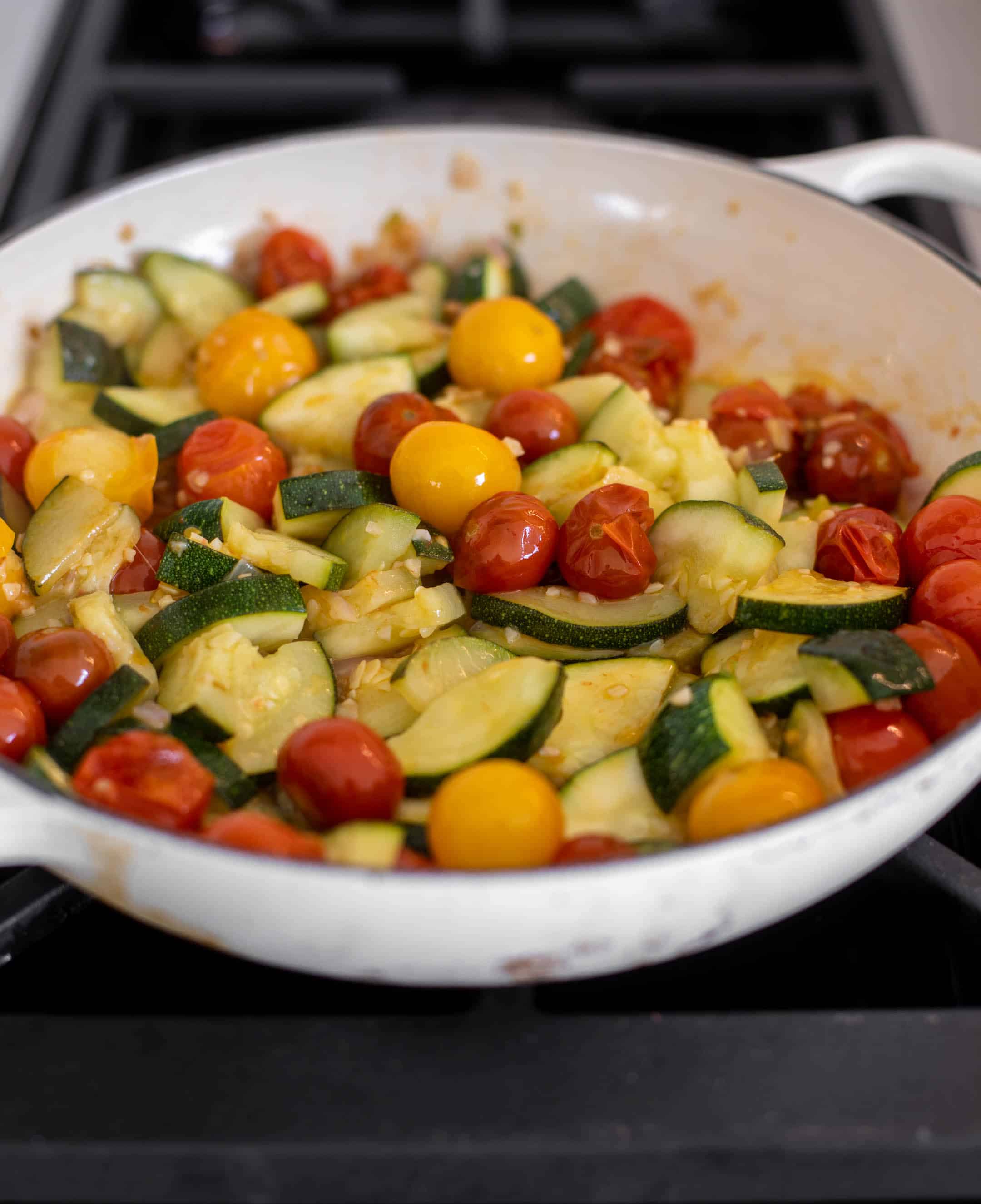 summer garden skillet gnocchi