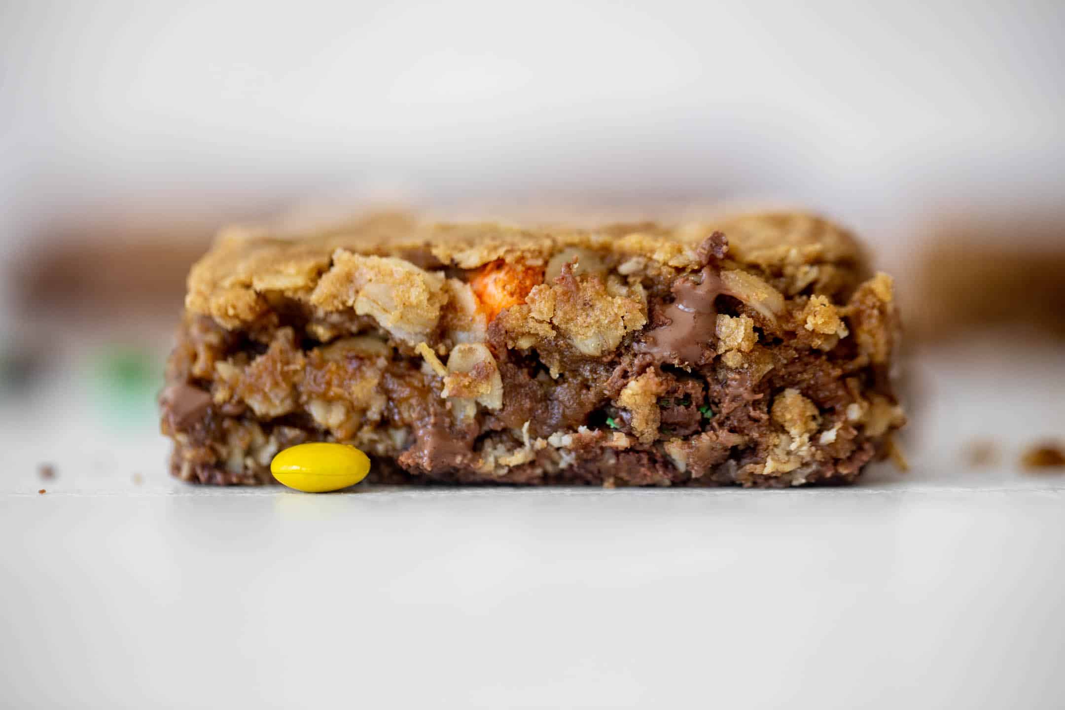 autumn monster cookie bars