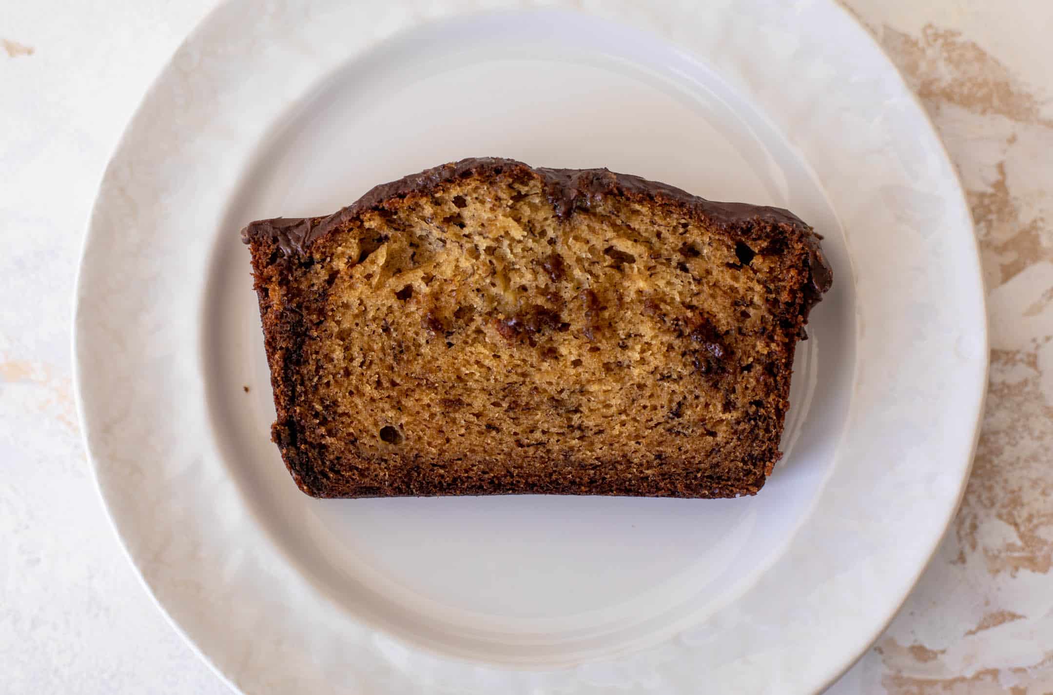 chocolate glazed banana bread