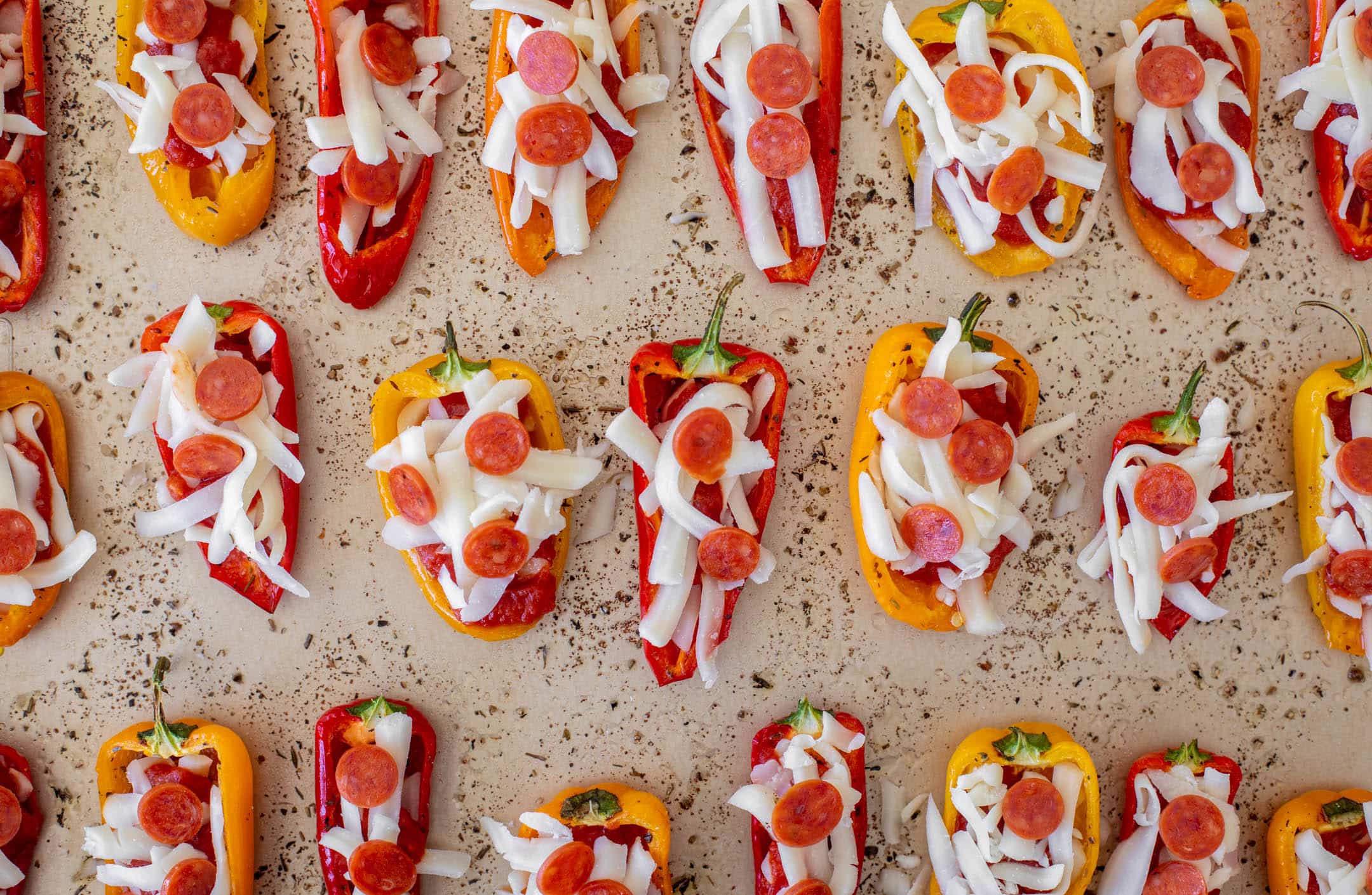 game day pizza pepper poppers