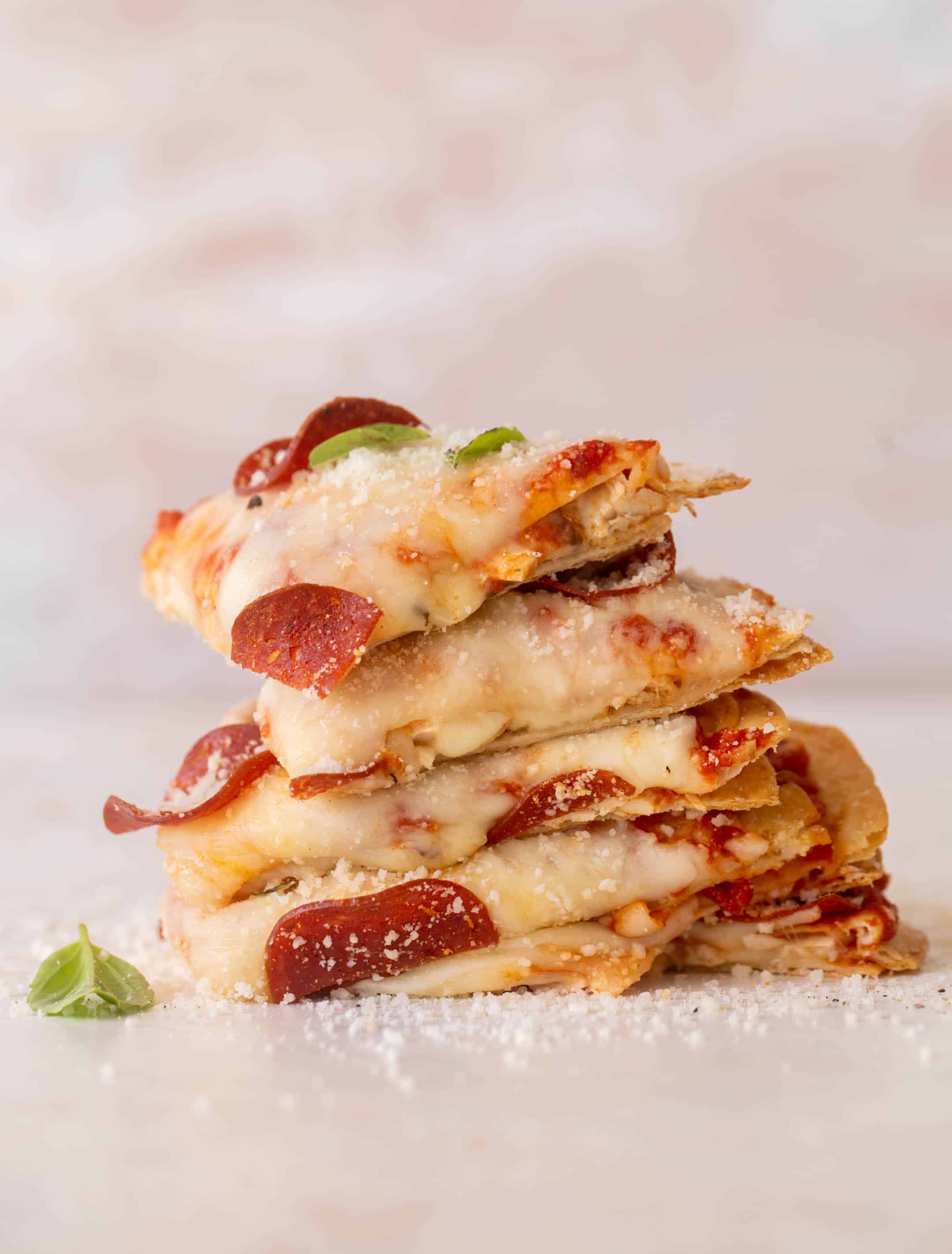 baked pizza chicken quesadillas