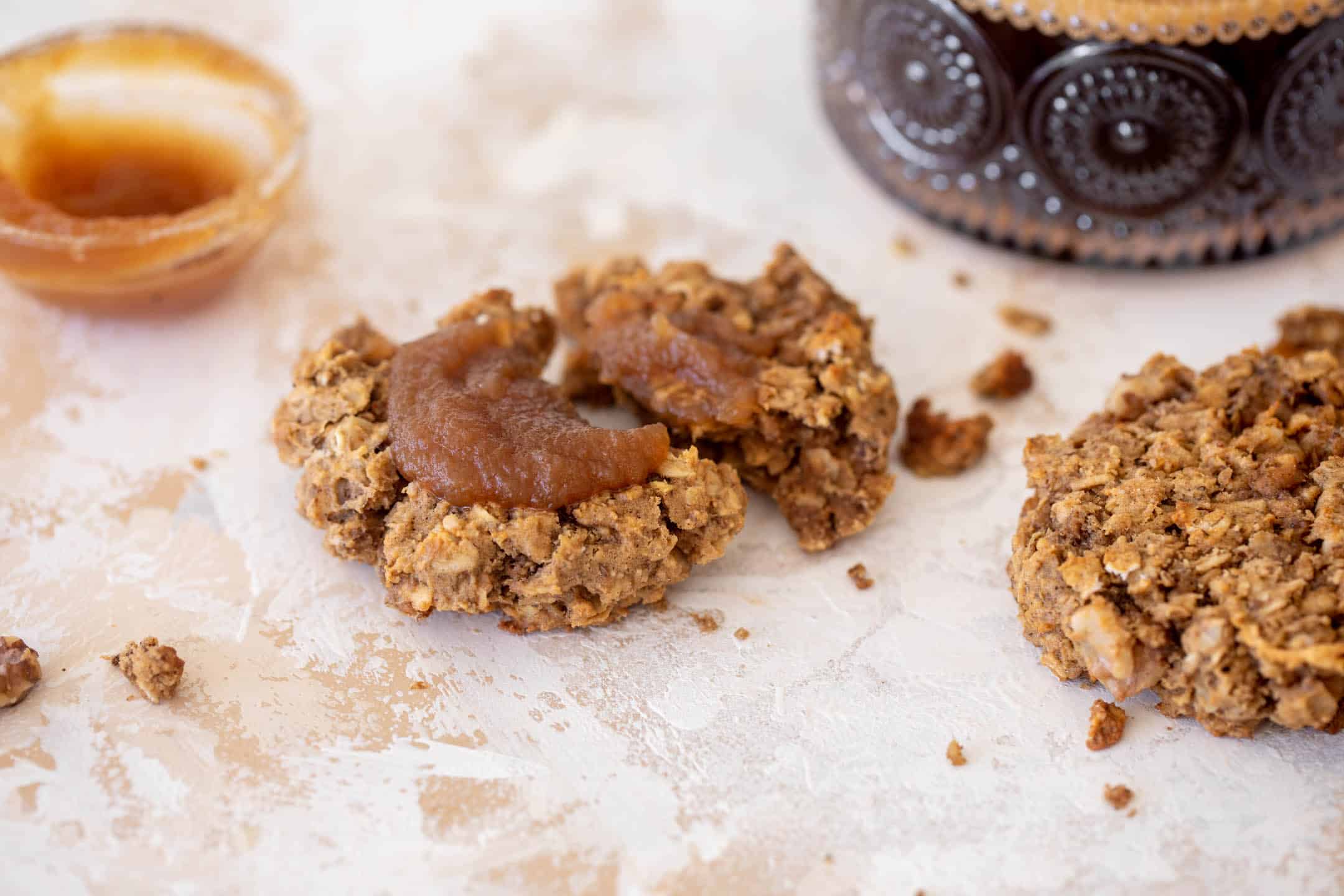 apple butter oatmeal breakfast cookies