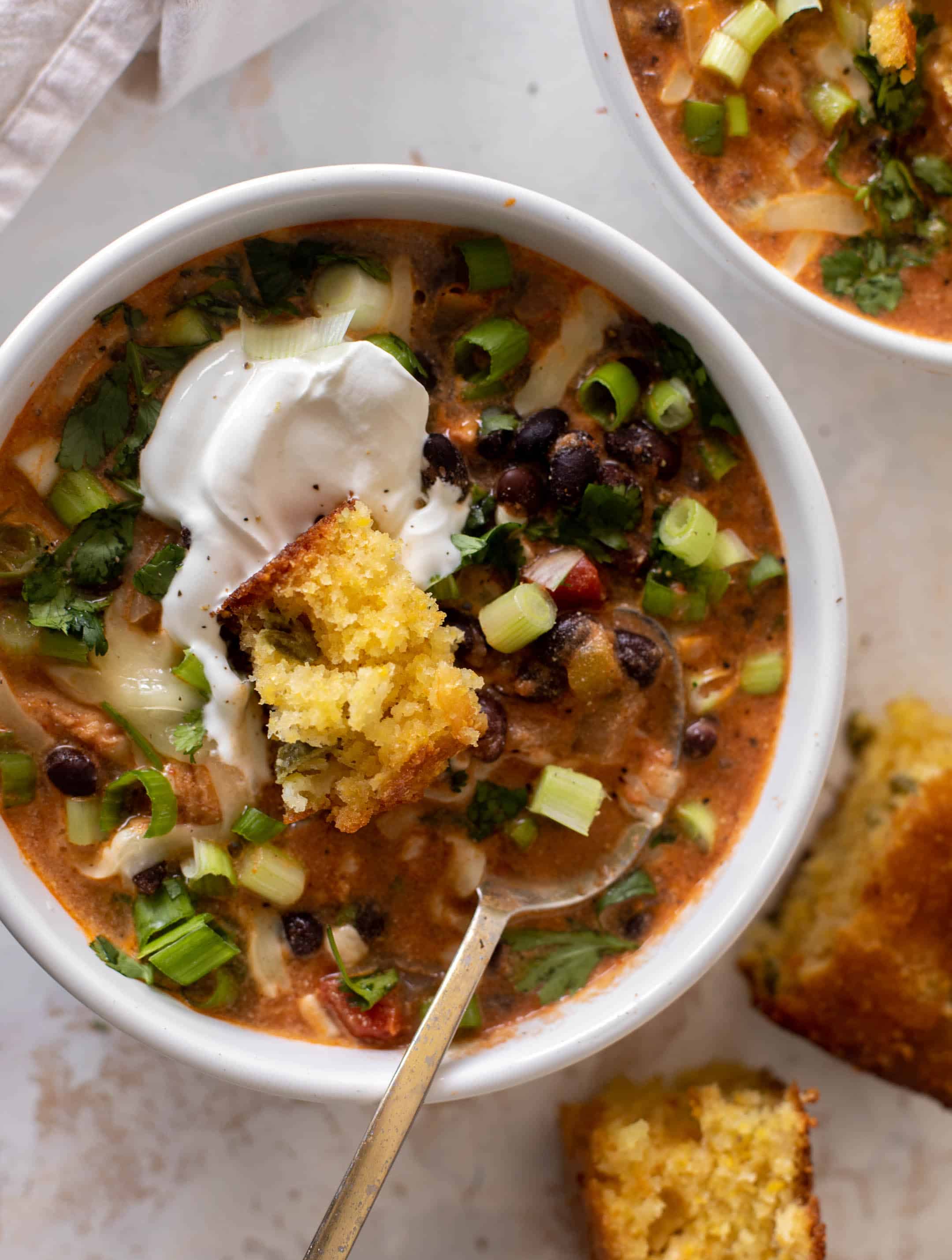 black bean chicken chili