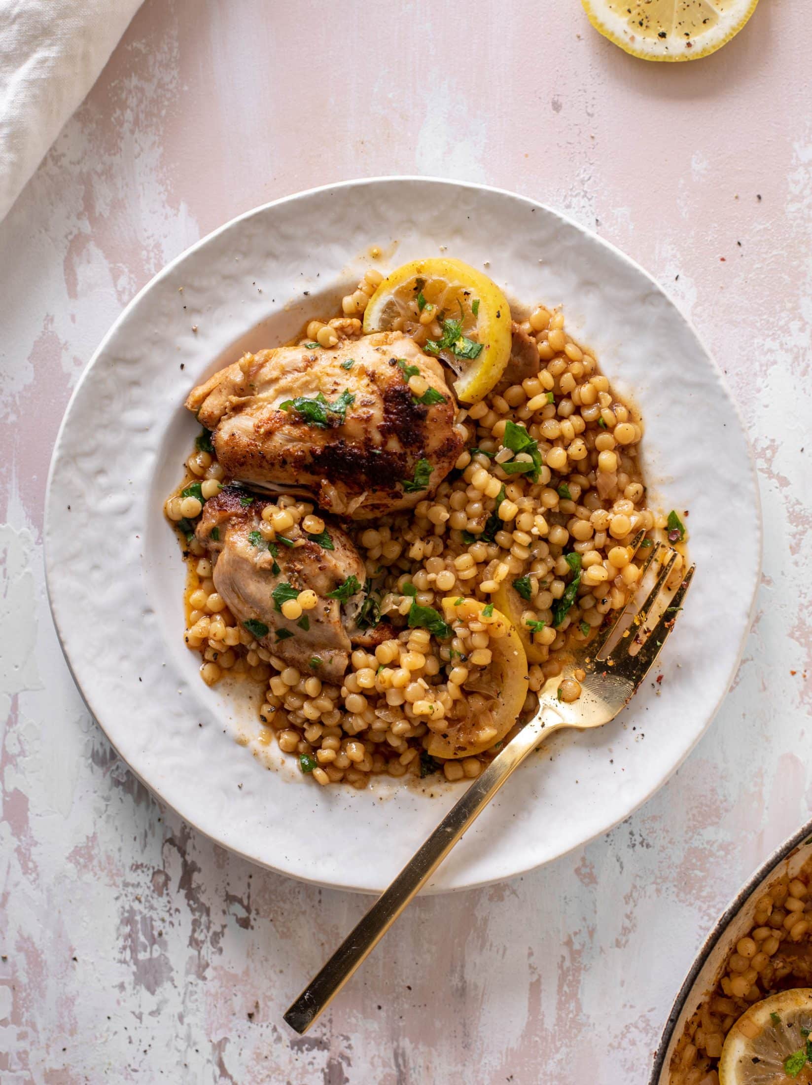 one pot lemon chicken couscous