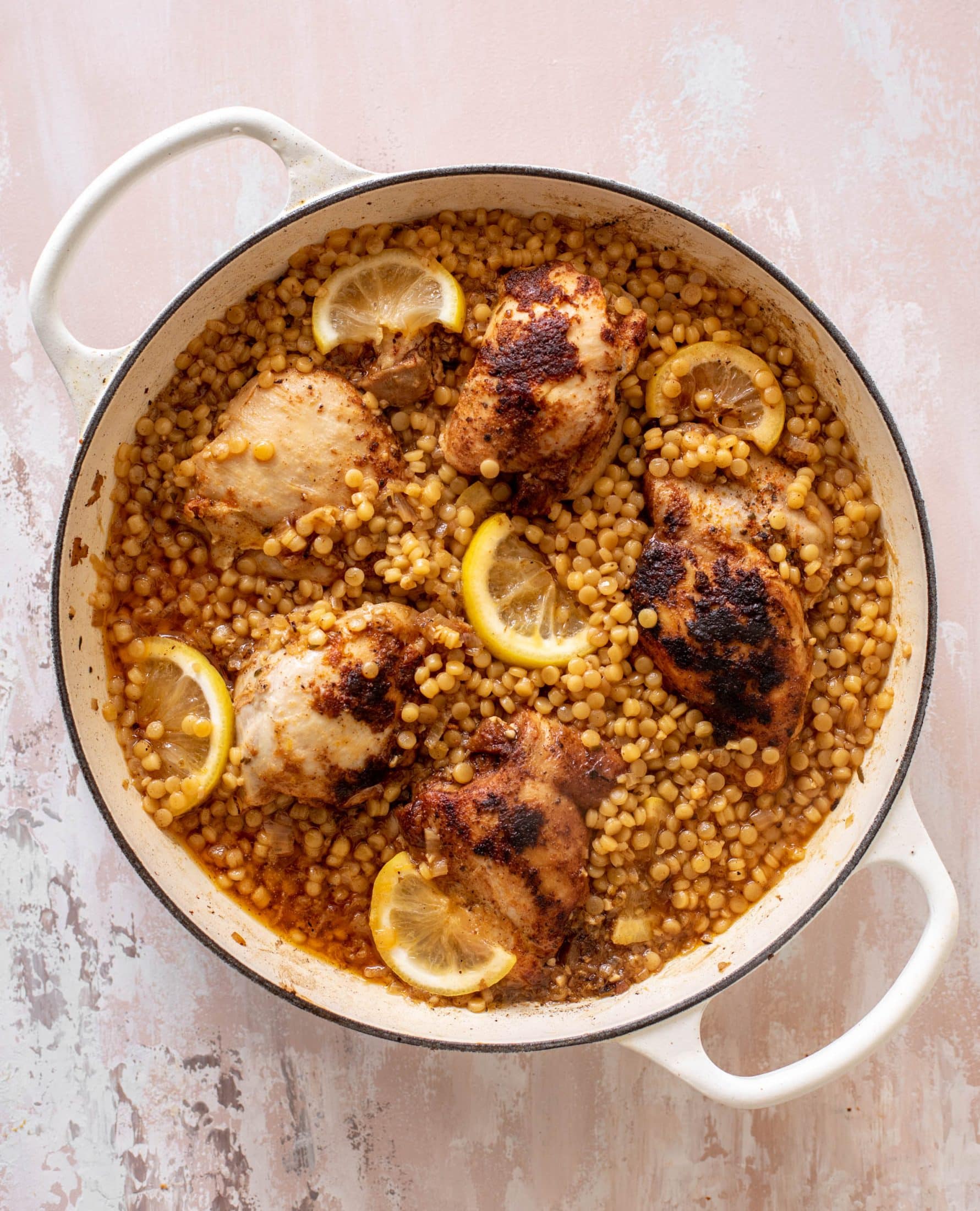 one pot lemon chicken couscous