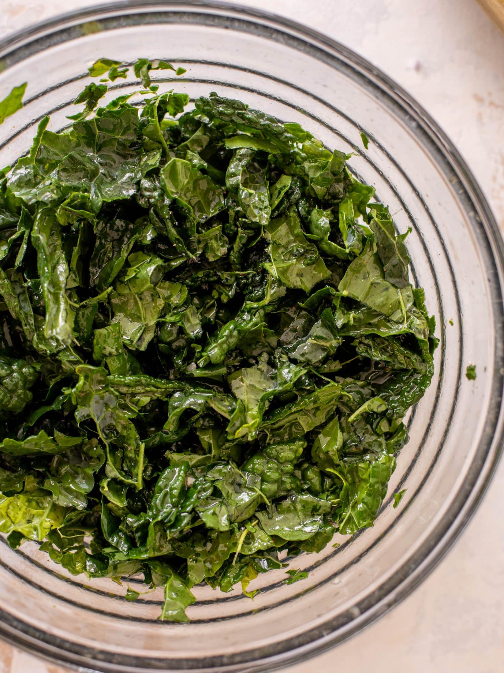 winter kale salad with salmon