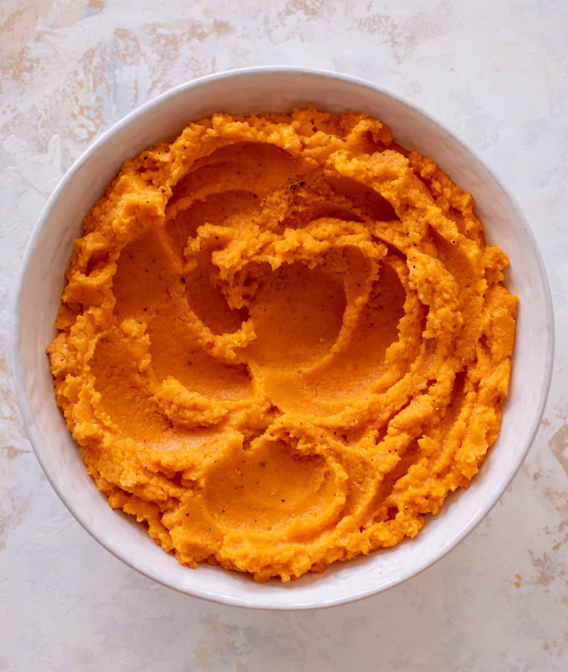 brown butter herb mashed sweet potatoes