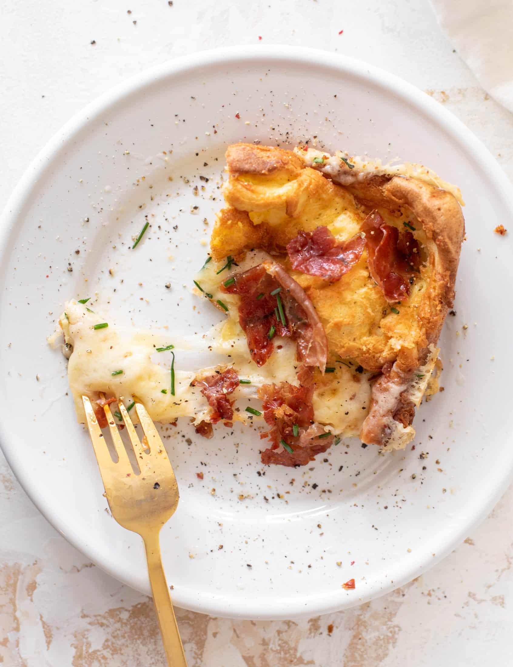 crispy ham and cheese dutch baby
