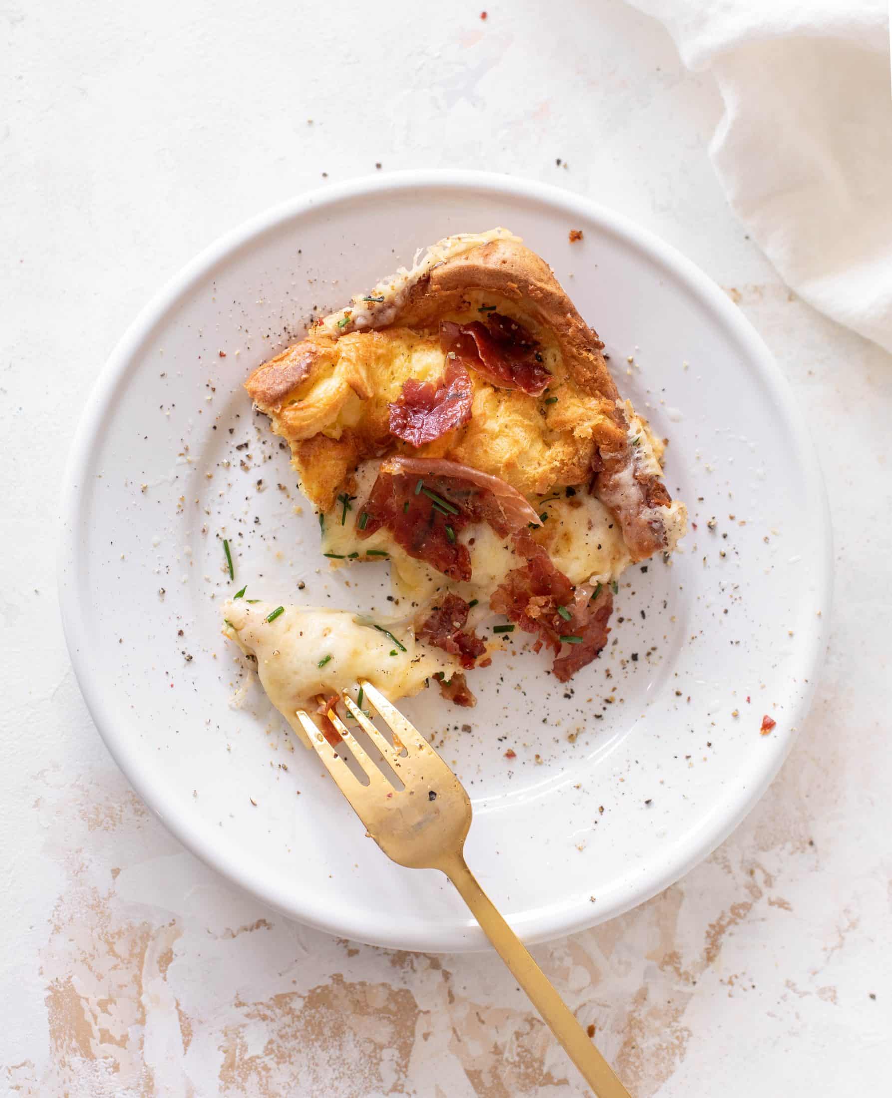 crispy ham and cheese dutch baby