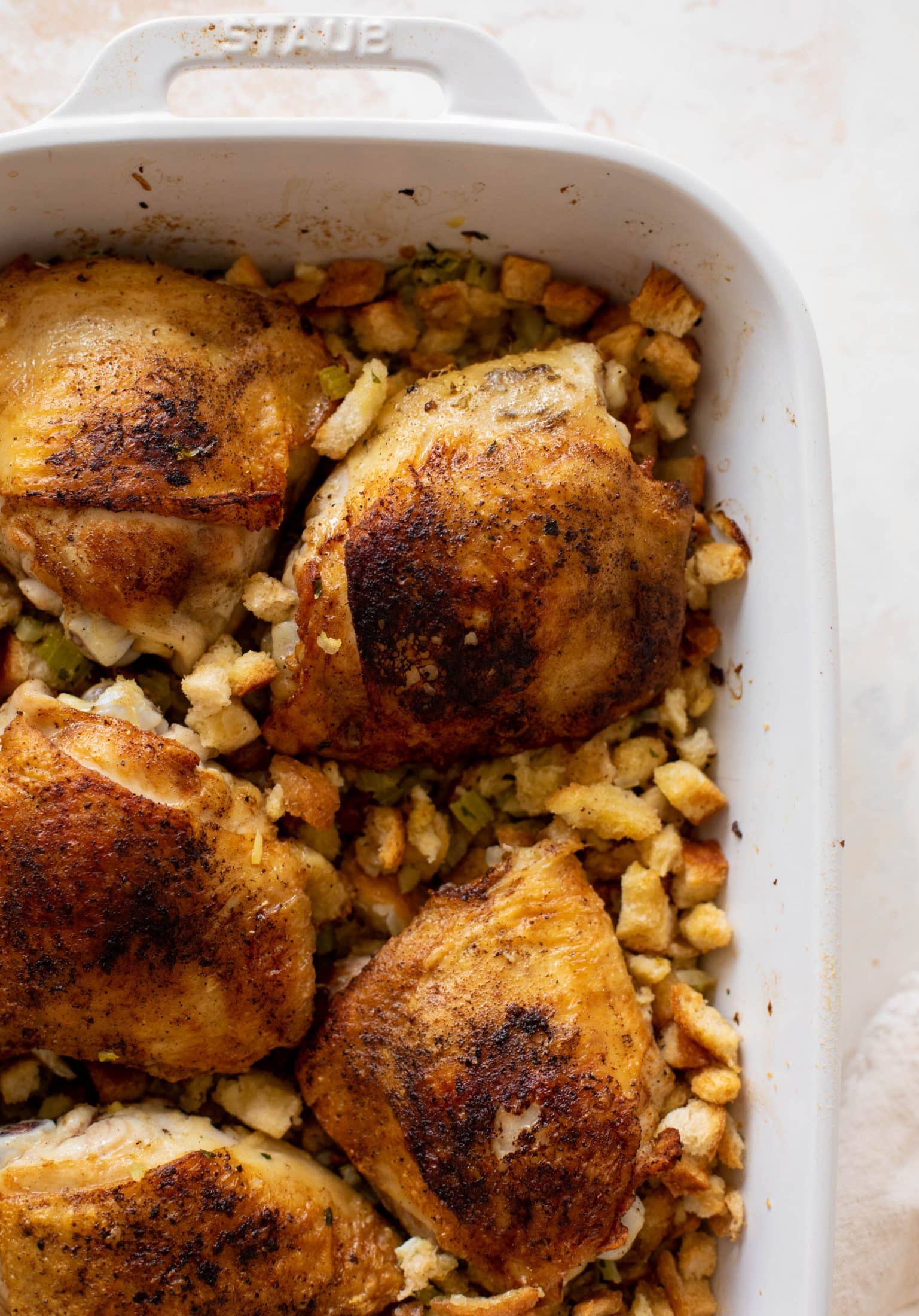 thanksgiving chicken and stuffing