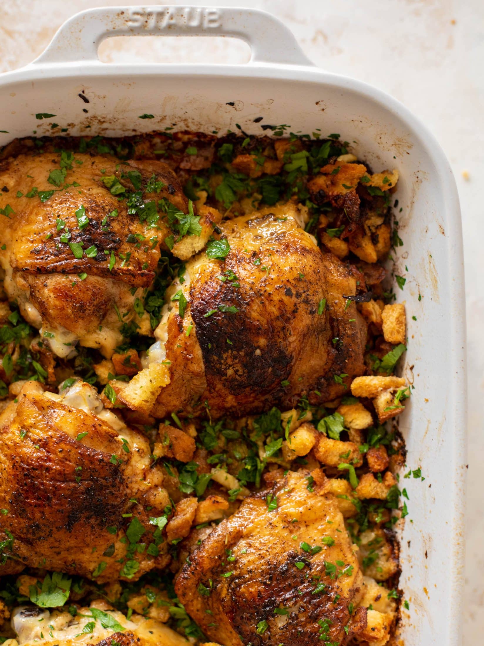 thanksgiving chicken and stuffing